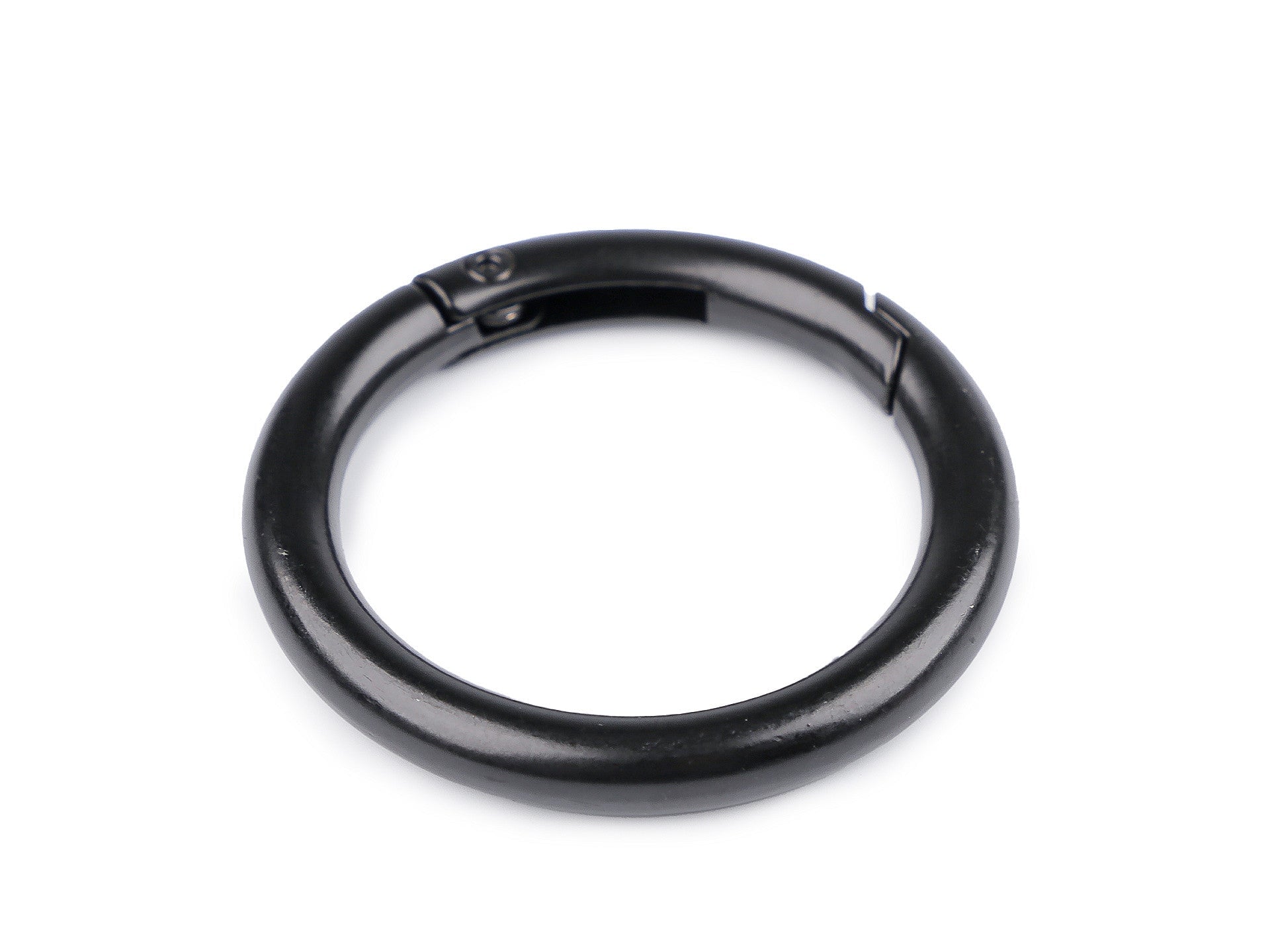 Karabiner rund 34mm schwarz Verschlüsse Malu Stoffhaus - Nähschule - Atelier Malu - Stoffhaus