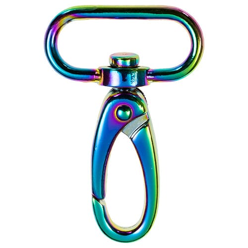 Karabiner sechs Farben 30mm Verschlüsse Veno regenbogen Malu - Stoffhaus