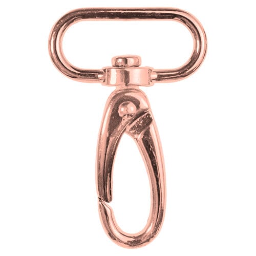 Karabiner sechs Farben 30mm Verschlüsse Veno roségold Malu - Stoffhaus