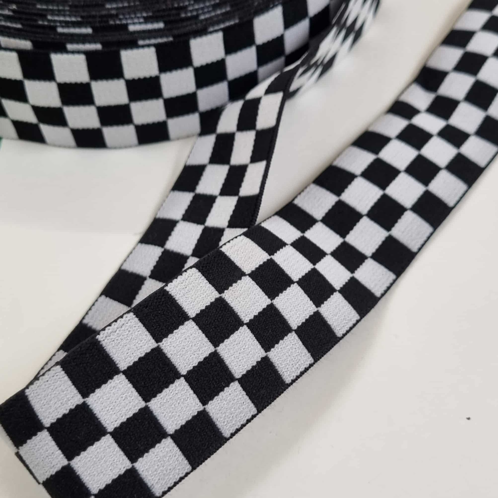 Karo Gummiband 40mm Band elastisch Malu Stoffhaus Malu - Stoffhaus