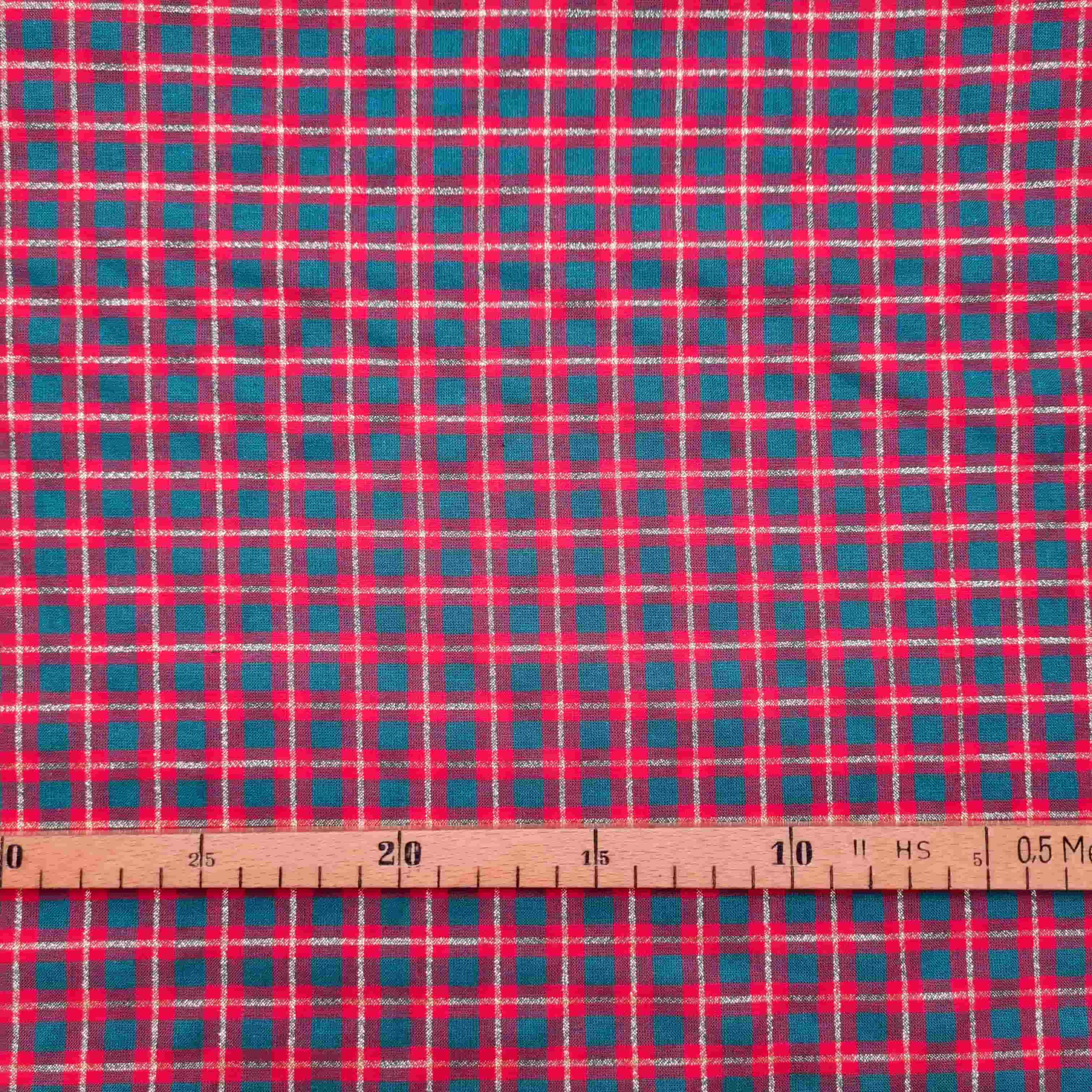 Karos mit Goldfäden, durchgewebt (Kopie) Canvas Malu Stoffhaus Malu - Stoffhaus