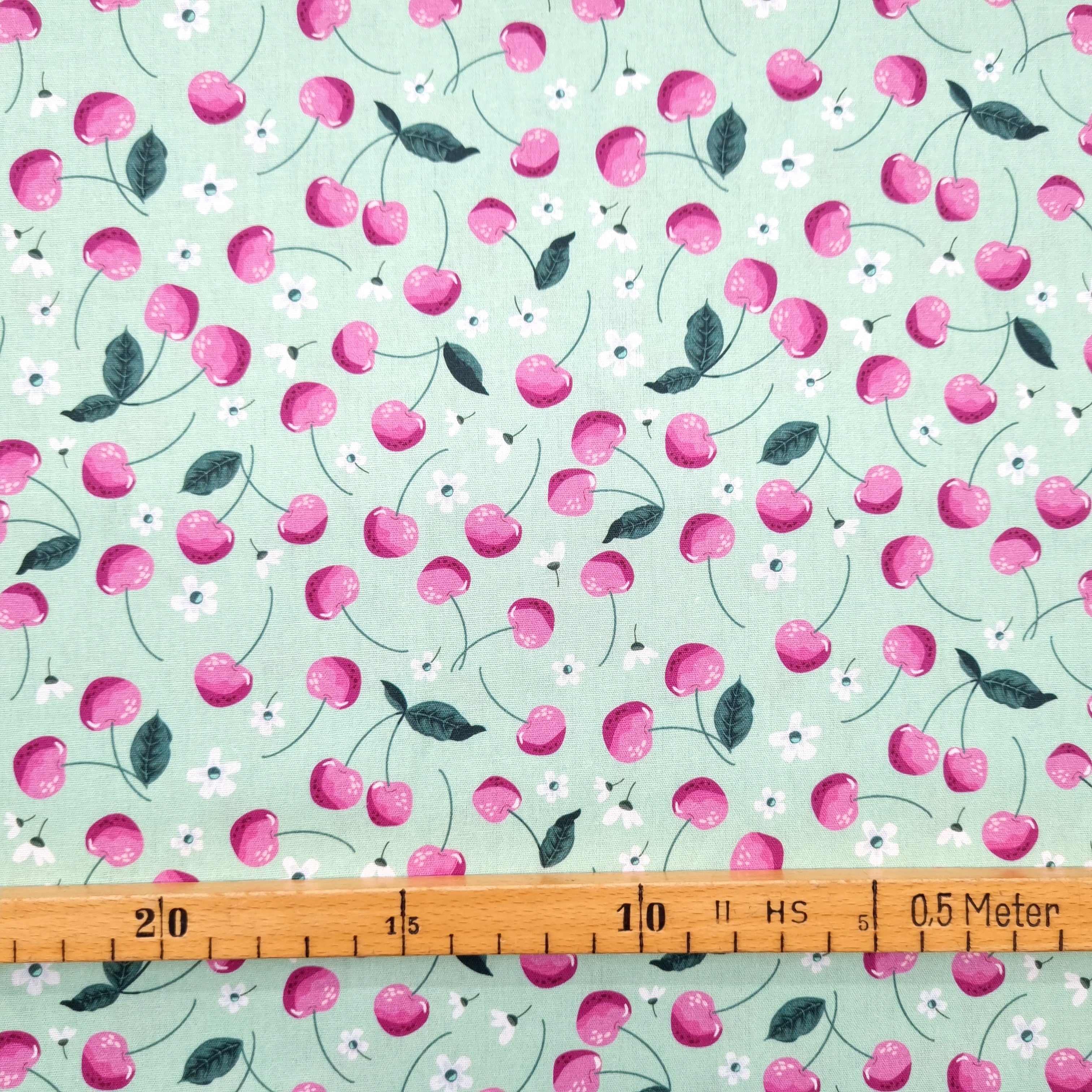 Kirschen Baumwolldruck Webstoff Swafing Malu - Stoffhaus