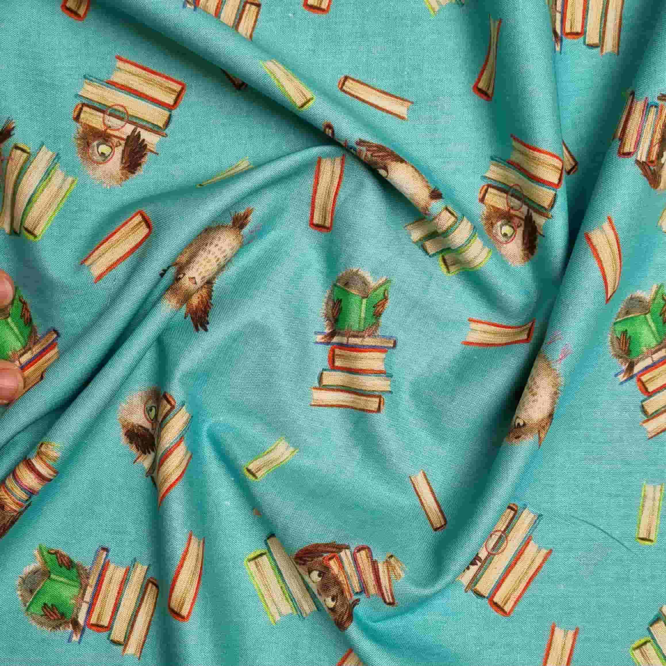 kleine Büchereule Canvas Malu Stoffhaus Malu - Stoffhaus