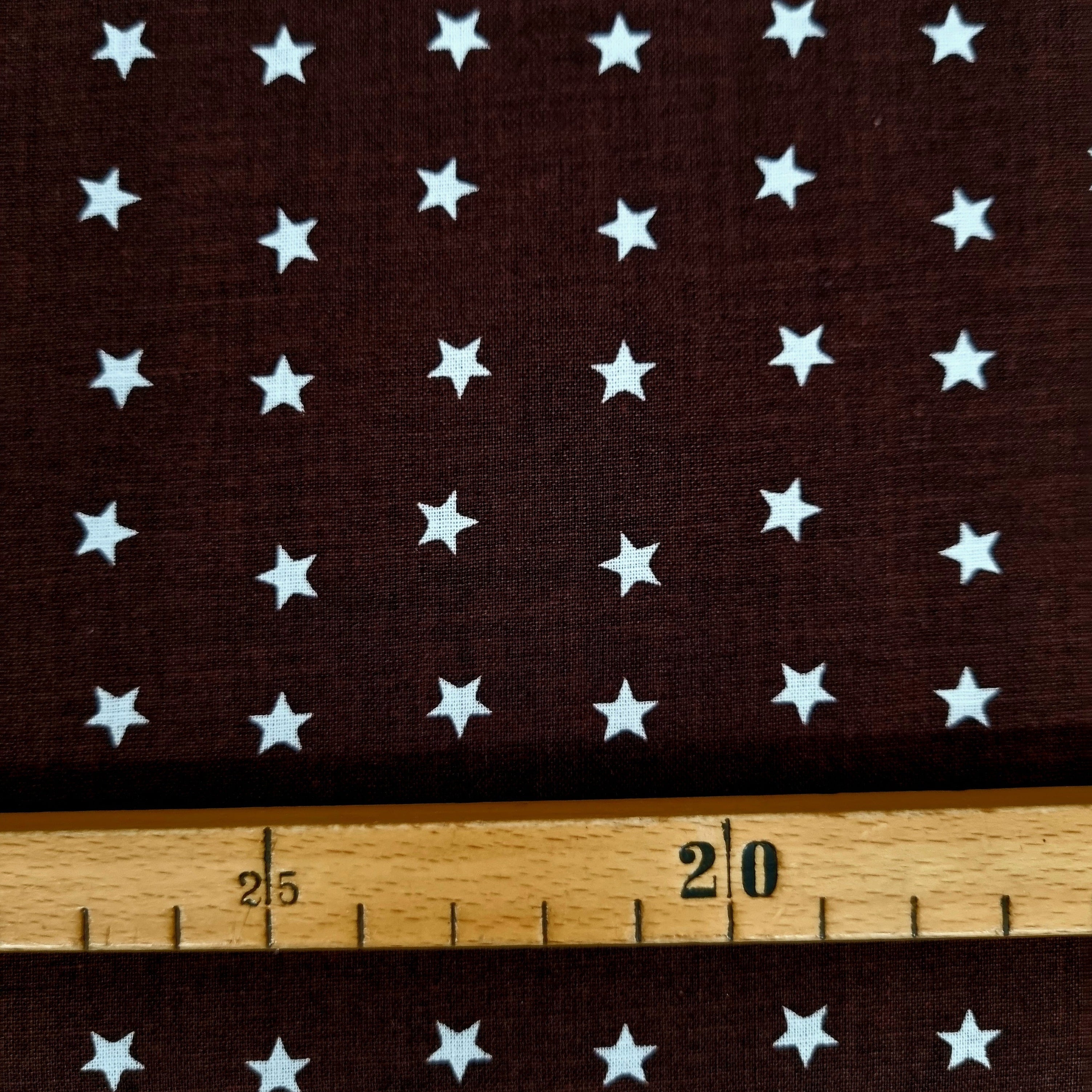 kleine weiße Sterne Webstoff Malu Stoffhaus Malu - Stoffhaus