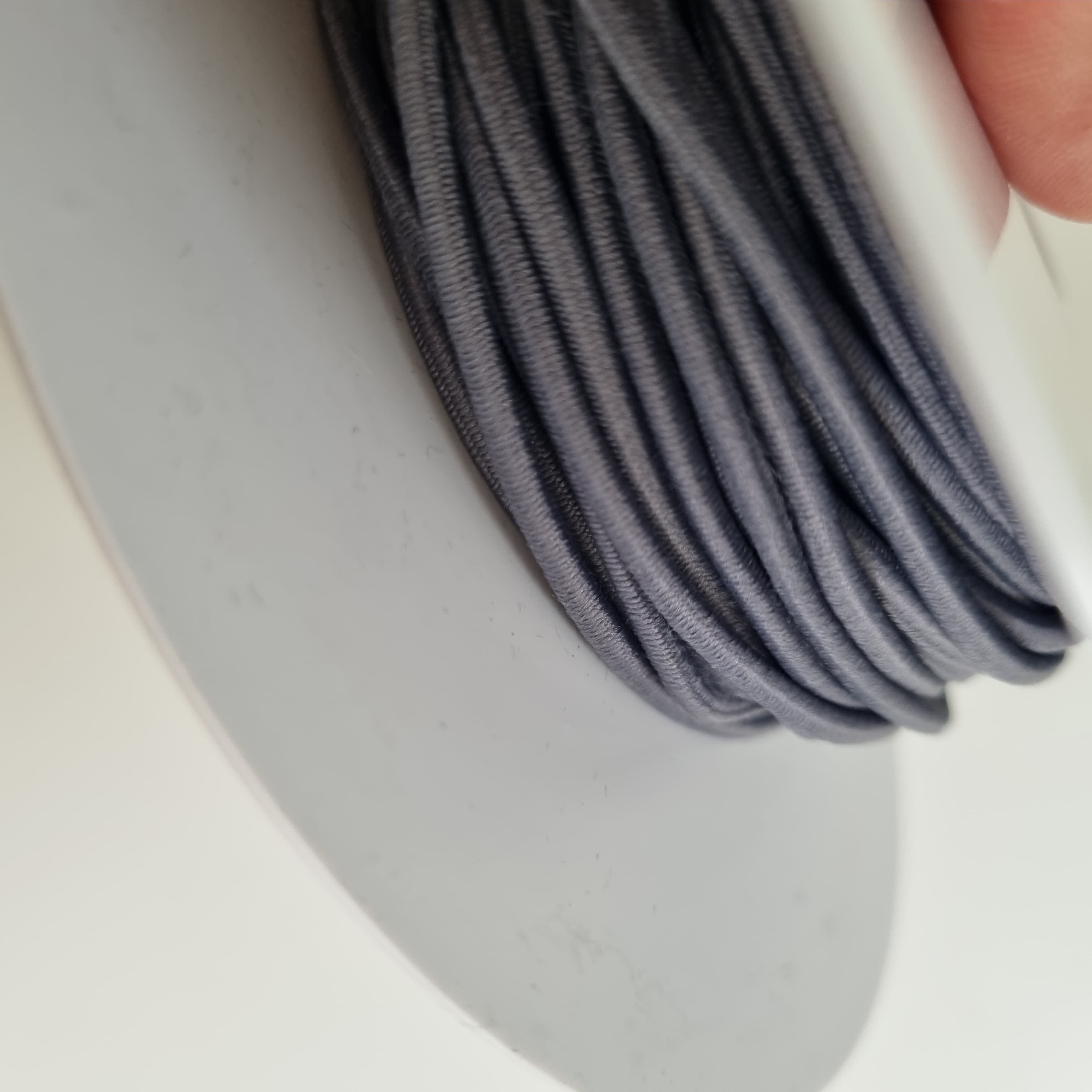 Kordel elastisch Band Veno Grau Malu - Stoffhaus