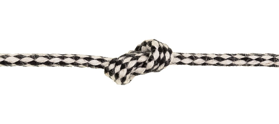 Kordel gemustert schwarz/weiss Bänder Veno Malu - Stoffhaus