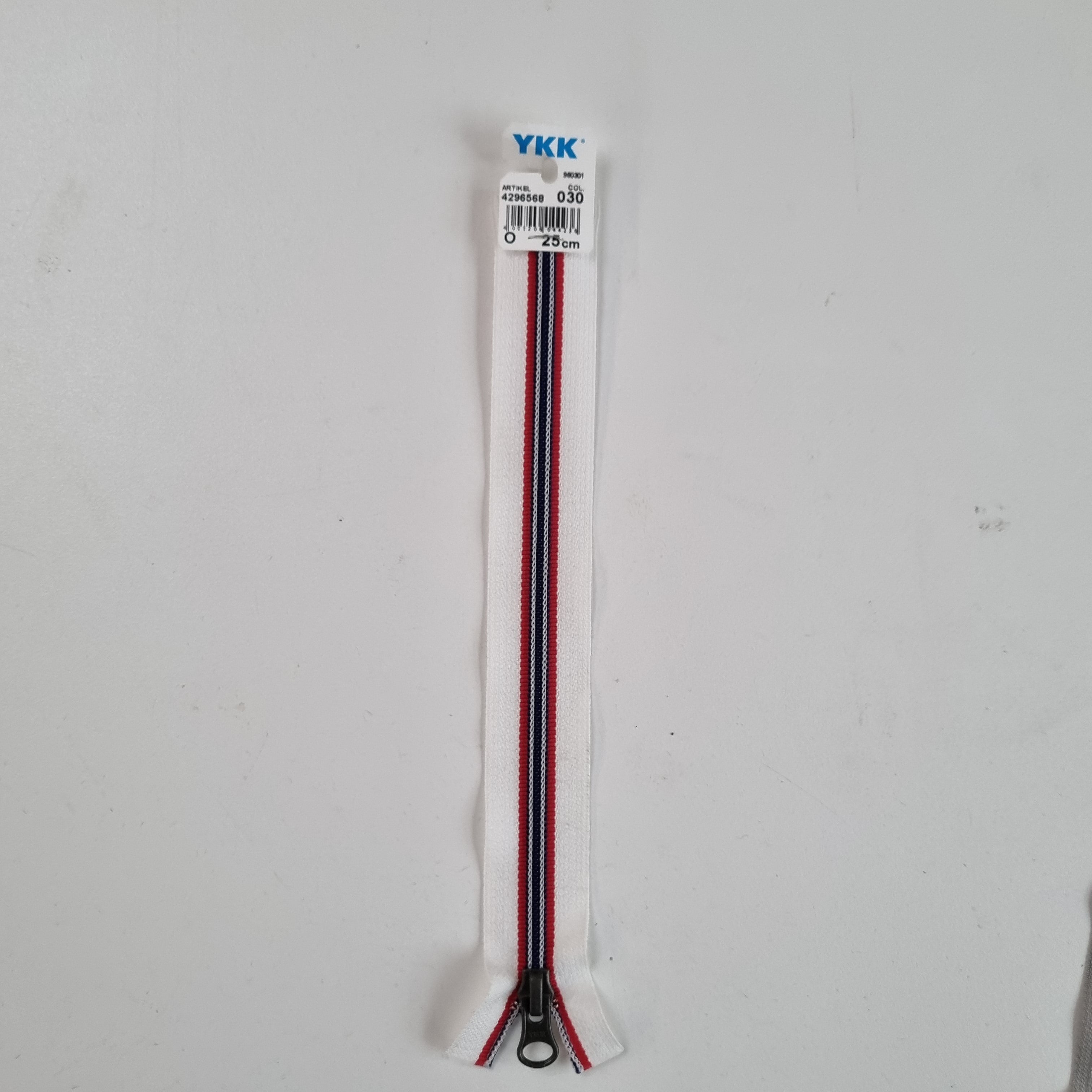 Kunststoffspirale teilbar 5mm weiß/rot/blau Reißverschlüsse YKK Malu - Stoffhaus