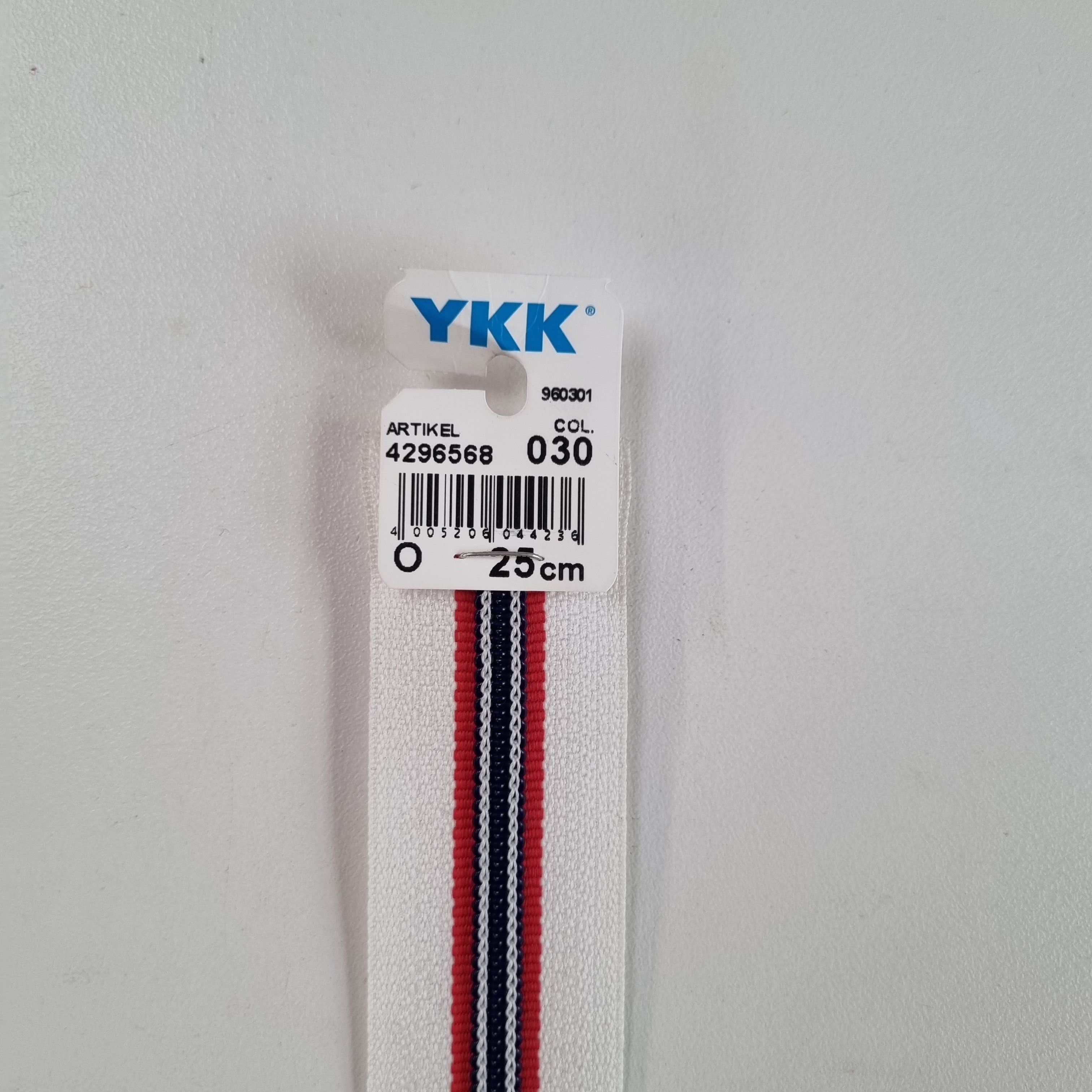 Kunststoffspirale teilbar 5mm weiß/rot/blau Reißverschlüsse YKK Malu - Stoffhaus