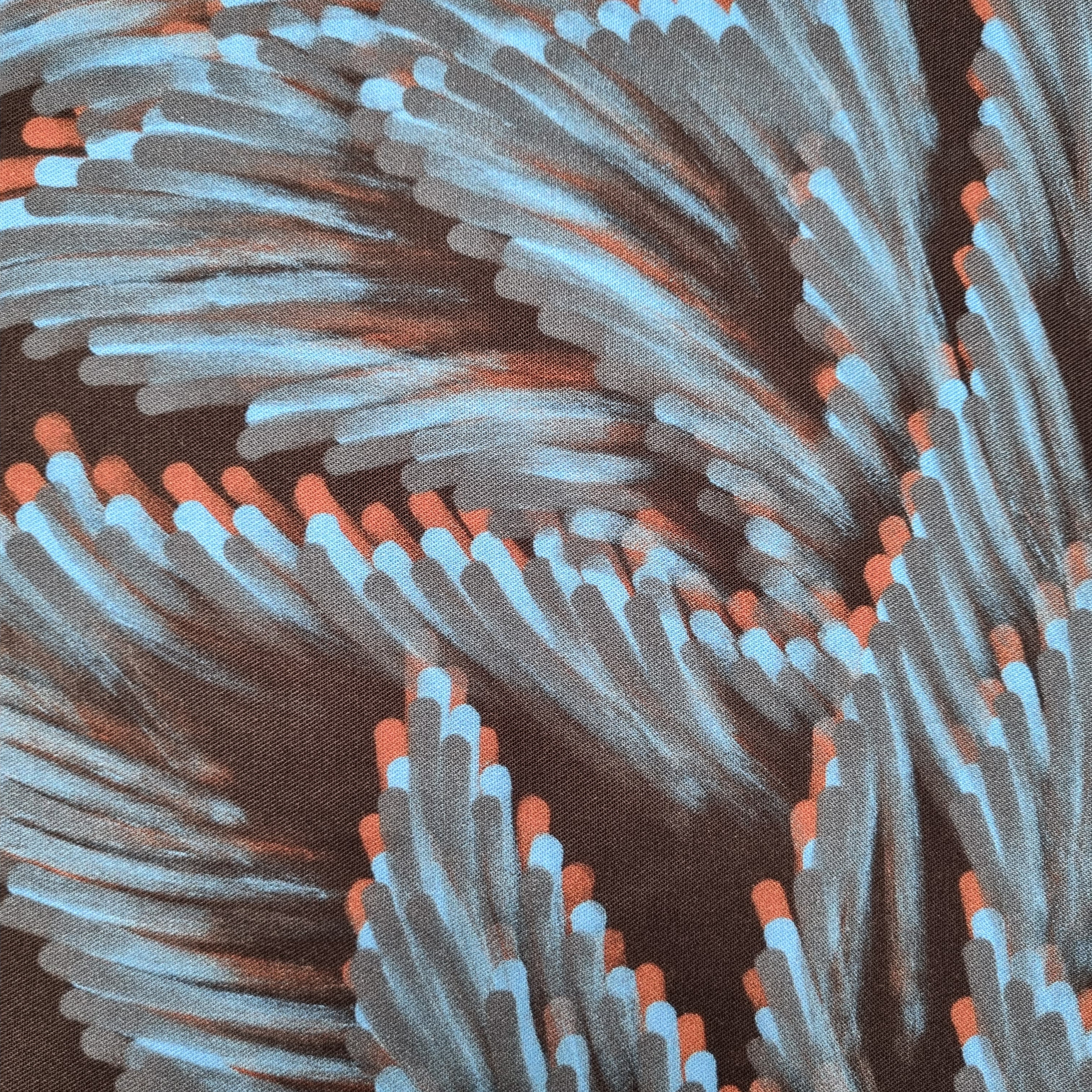 Leaves Viskose Webstoff Malu Stoffhaus Malu - Stoffhaus