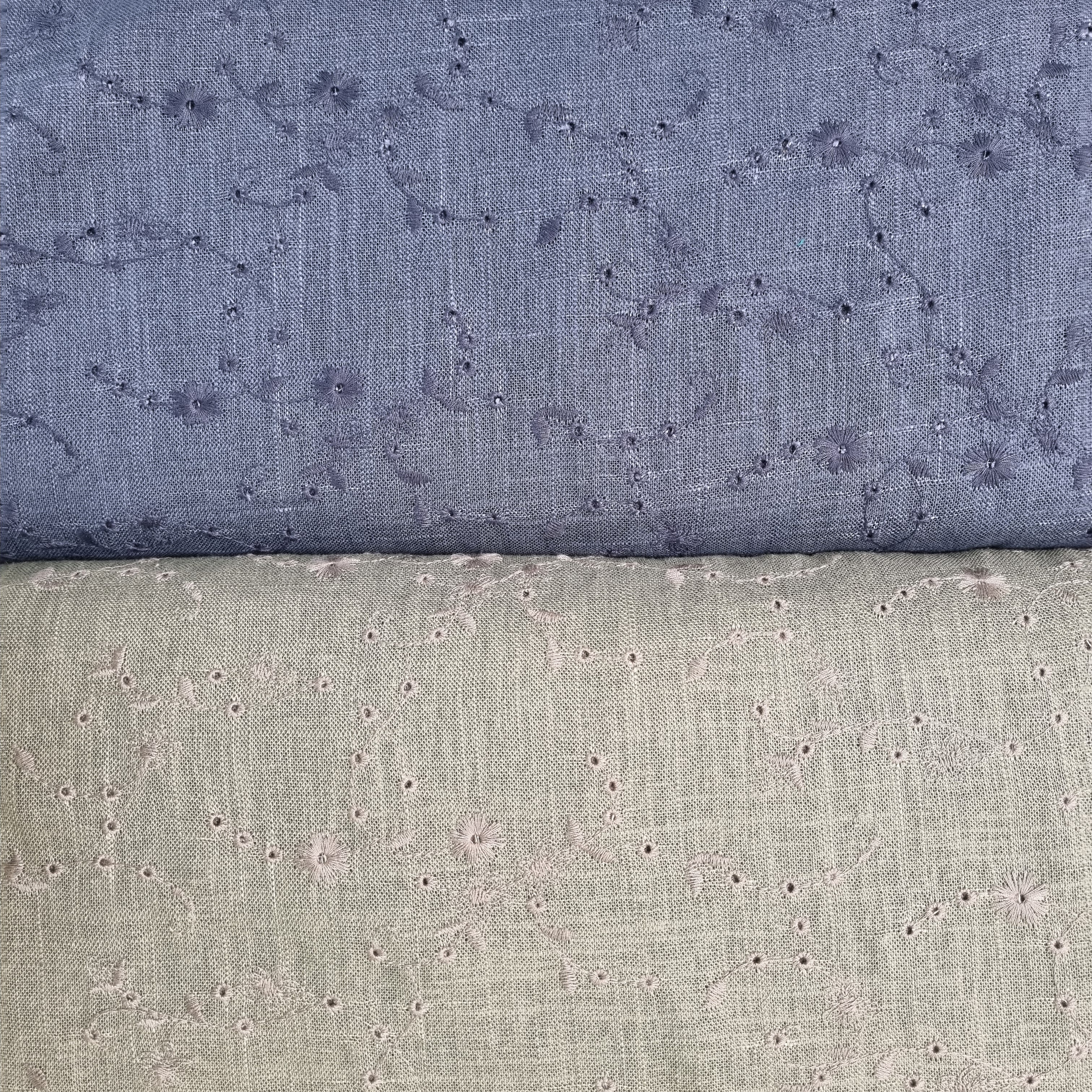 Leinenviskose embroidery Webstoff, neu Malu Stoffhaus - Nähschule - Atelier Malu - Stoffhaus