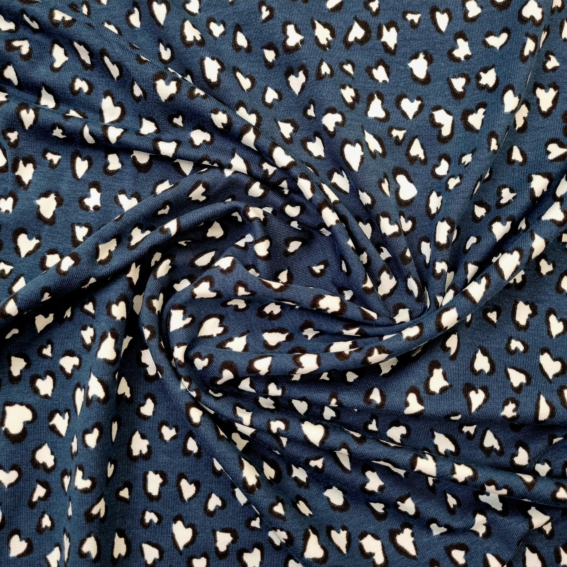 Leojersey blau/hellgrau jersey, neu Polytex Malu - Stoffhaus