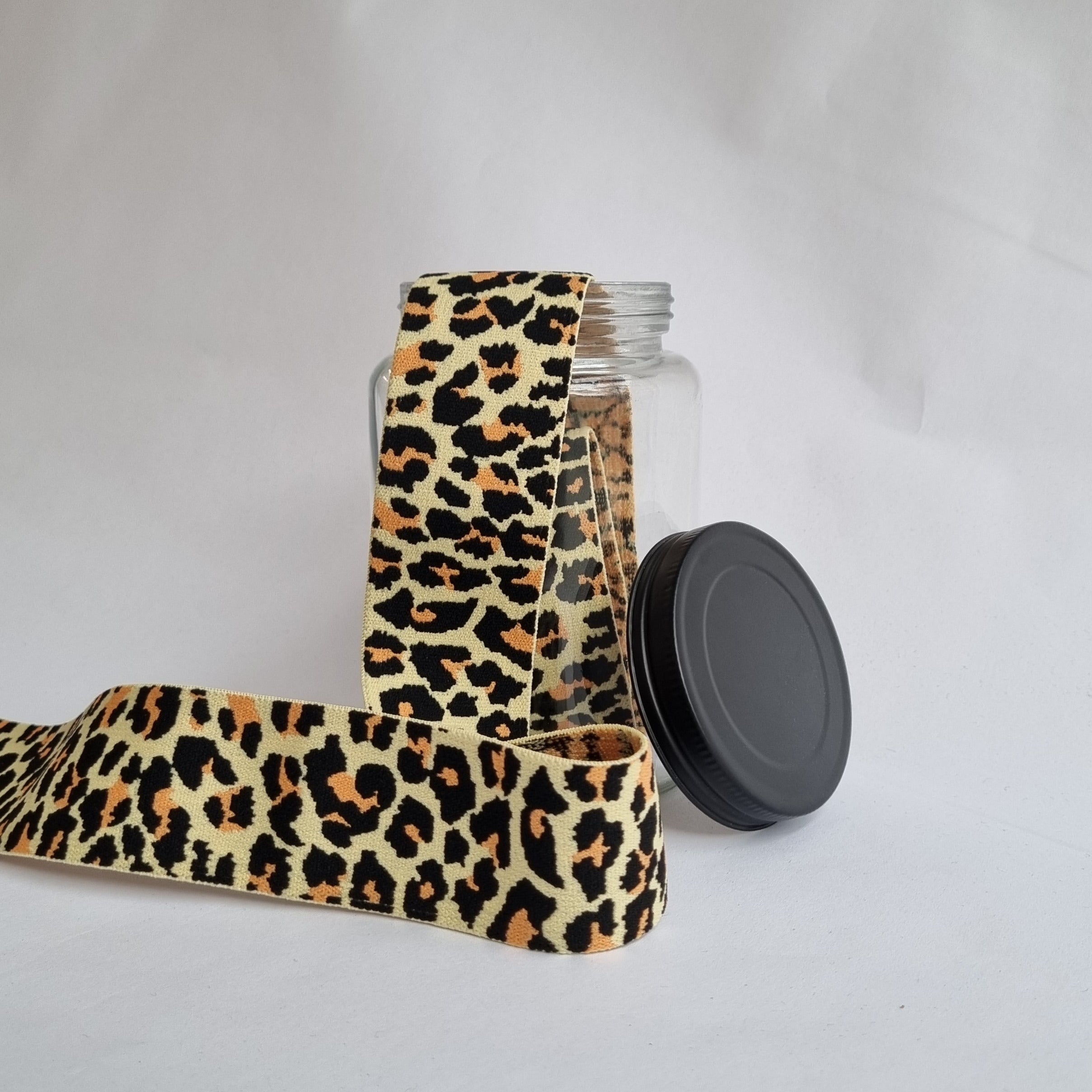 Leomuster Gummiband 40mm div. Farben Band elastisch Malu Stoffhaus gelb Malu - Stoffhaus