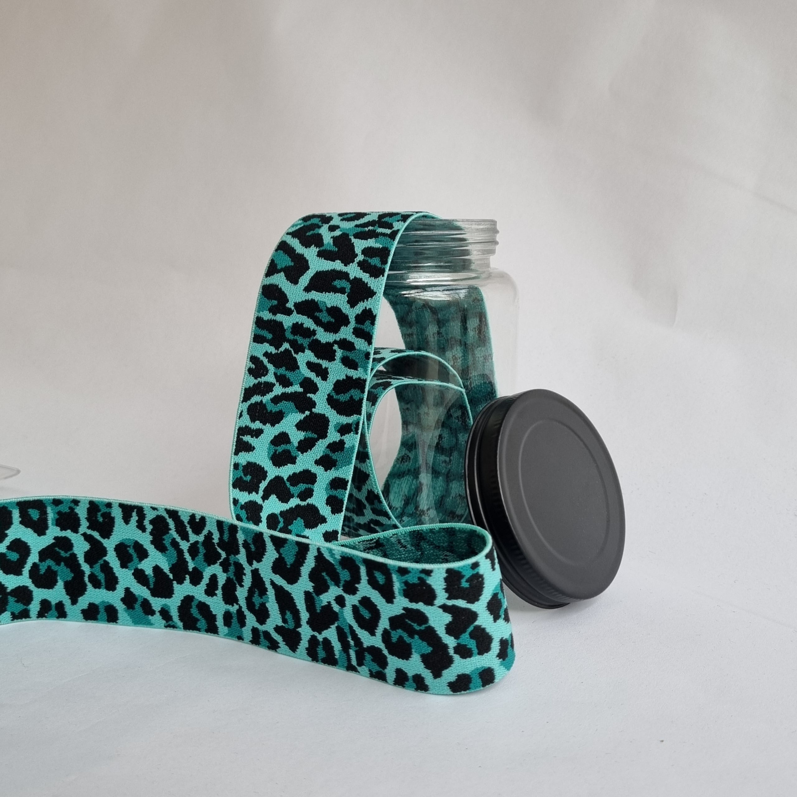 Leomuster Gummiband 40mm div. Farben Band elastisch Malu Stoffhaus mint Malu - Stoffhaus