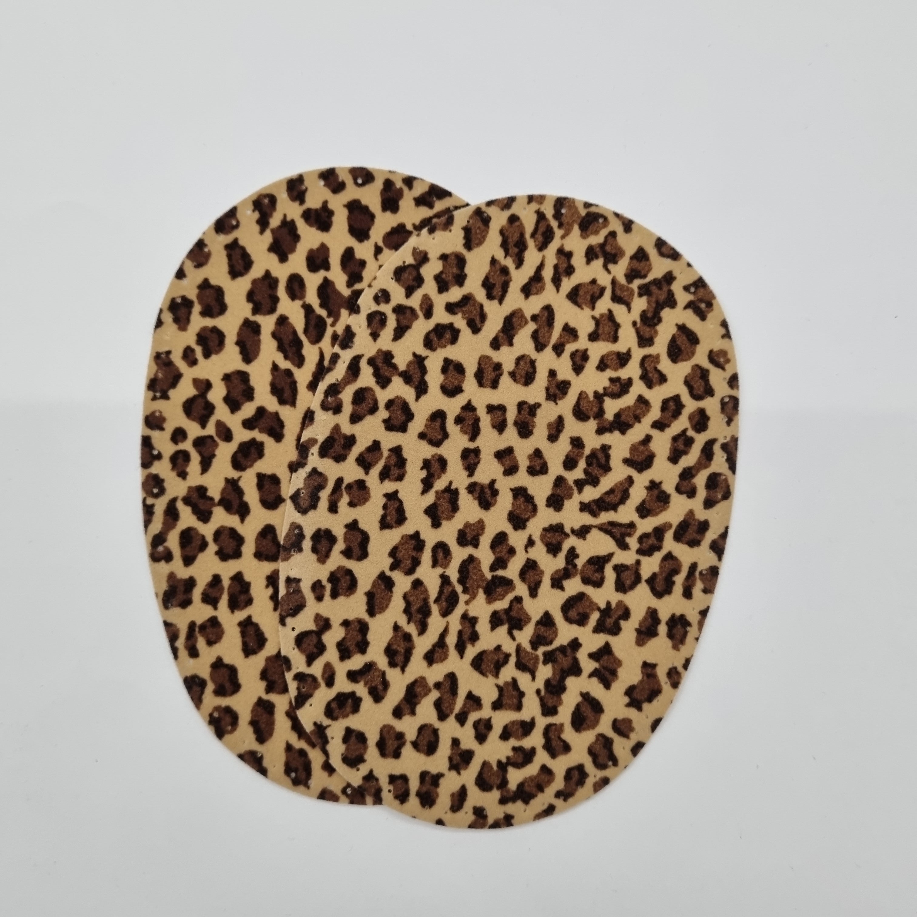 Leoprint Flicken oval camel Bänder Malu Stoffhaus Malu - Stoffhaus