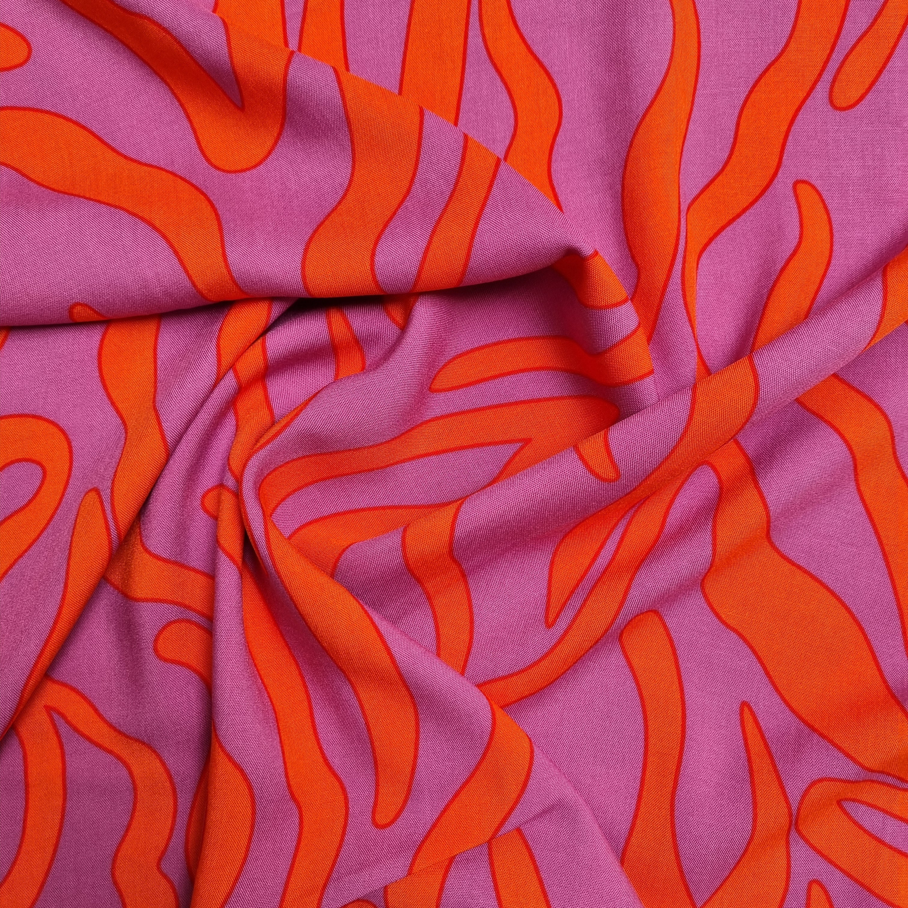 leuchtender Viskosedruck Viskosewebstoff, neu Malu Stoffhaus Malu - Stoffhaus