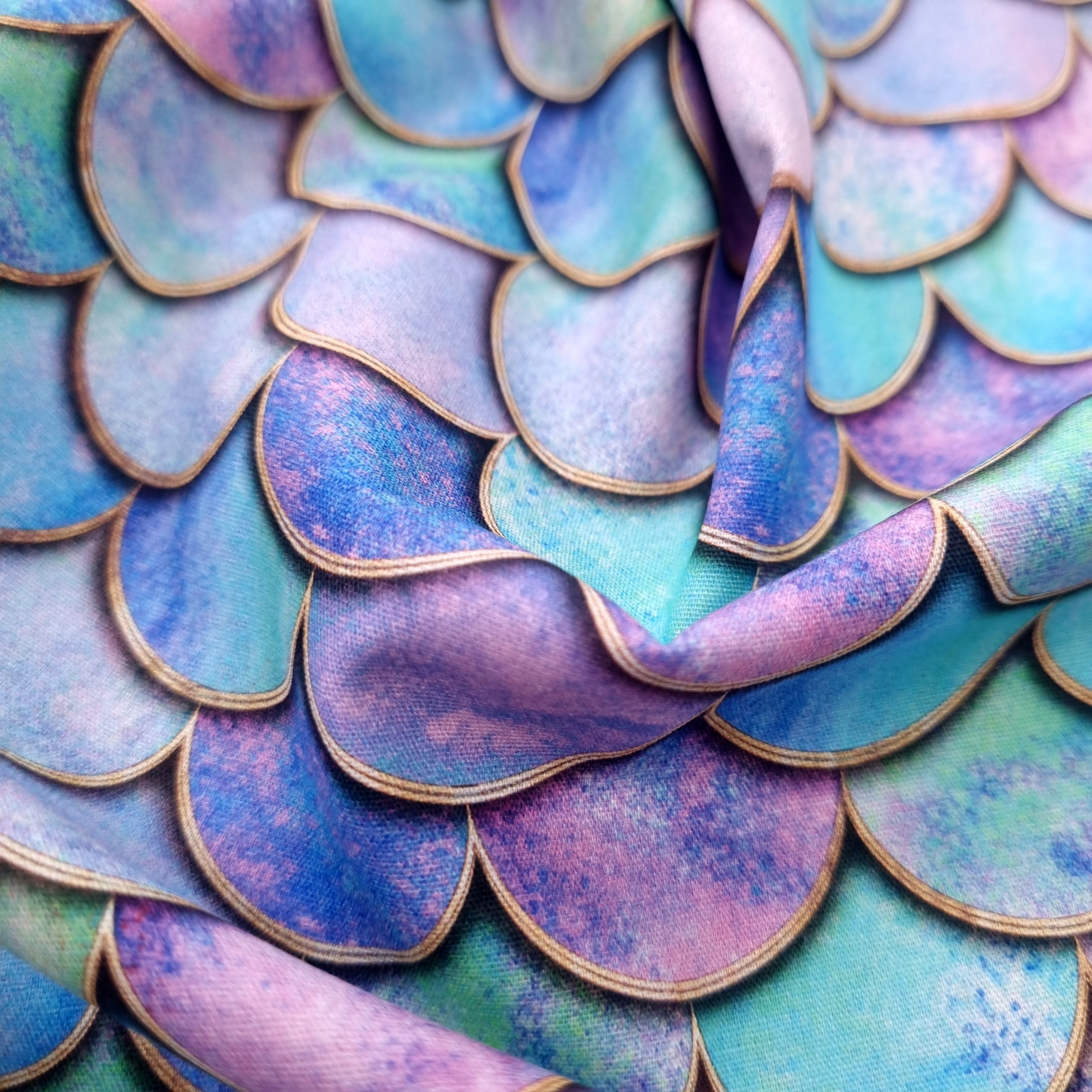 Meerjungfrauenschuppen Webstoff Swafing Malu - Stoffhaus