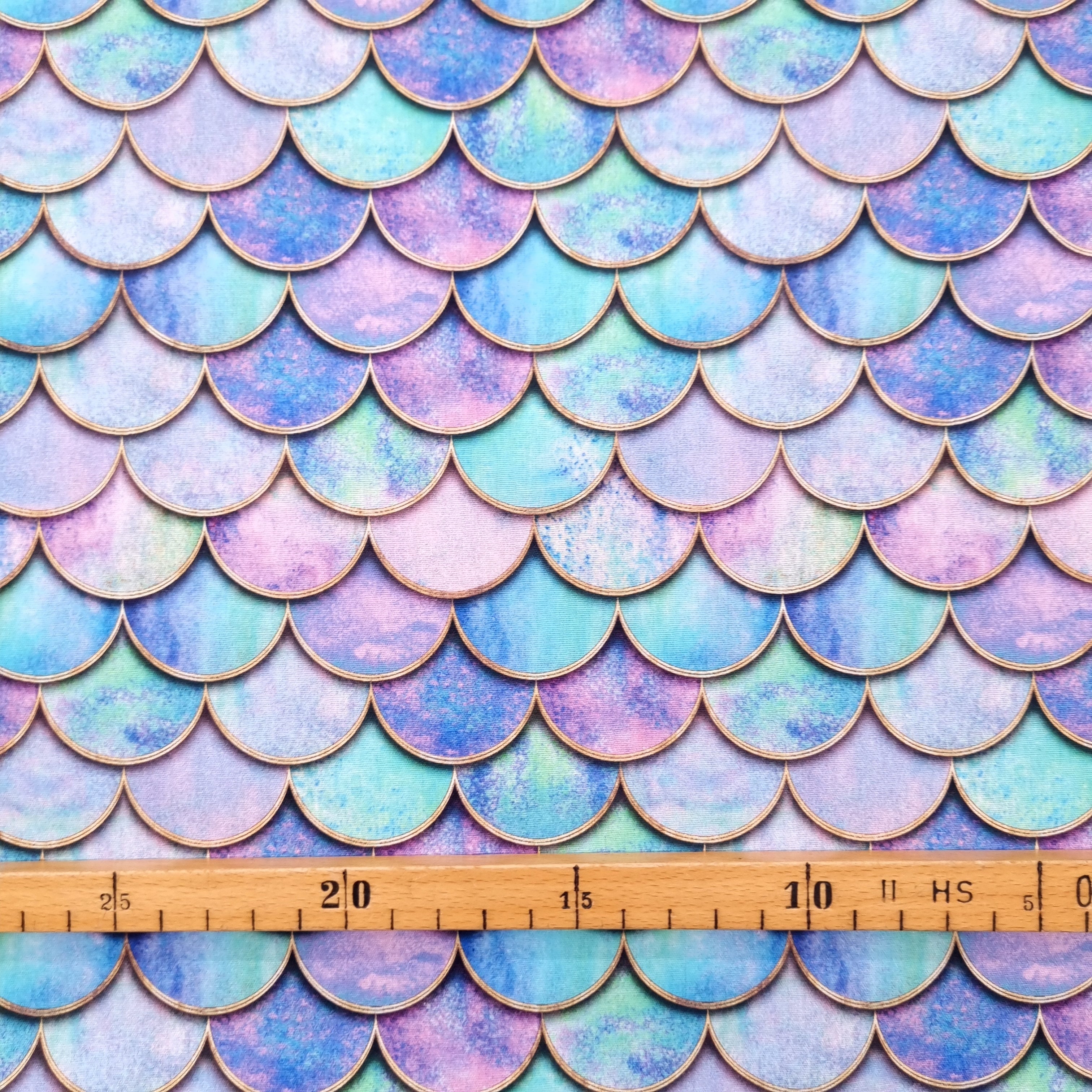 Meerjungfrauenschuppen Webstoff Swafing Malu - Stoffhaus