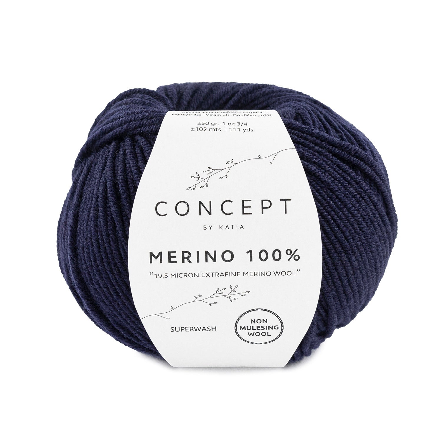 MERINO 100% Schurwolle Wolle Katia dunkelblau 5 Malu - Stoffhaus