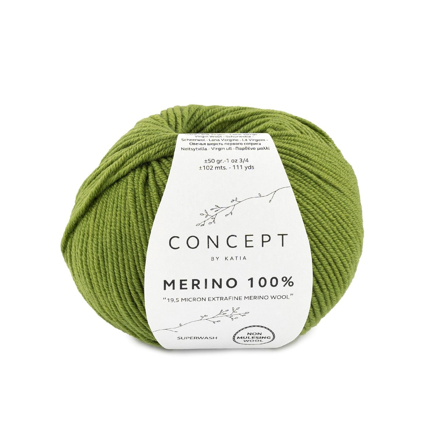 MERINO 100% Schurwolle Wolle Katia kakhi 88 Malu - Stoffhaus