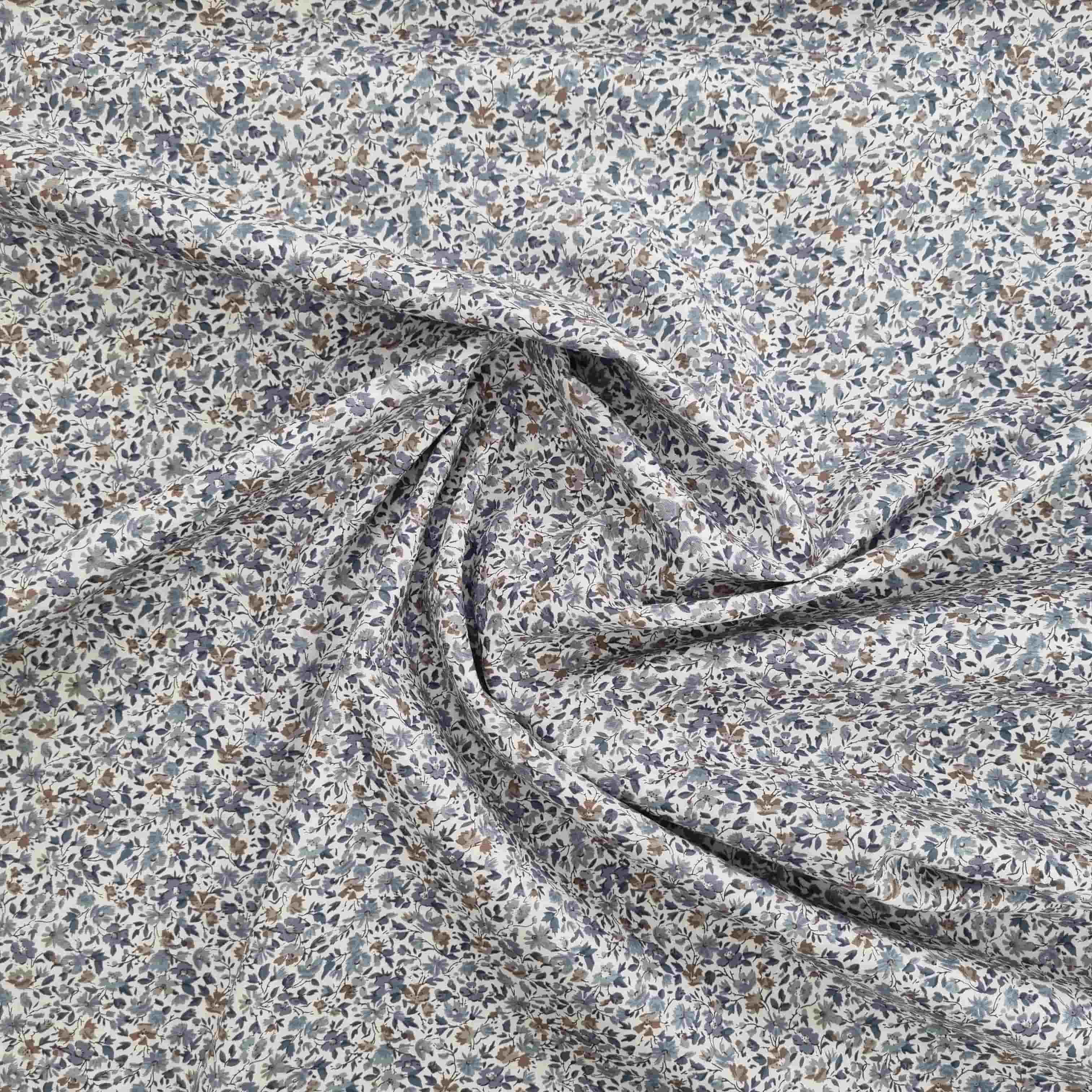 Mille fleur bleu Webstoff Malu Stoffhaus Malu - Stoffhaus