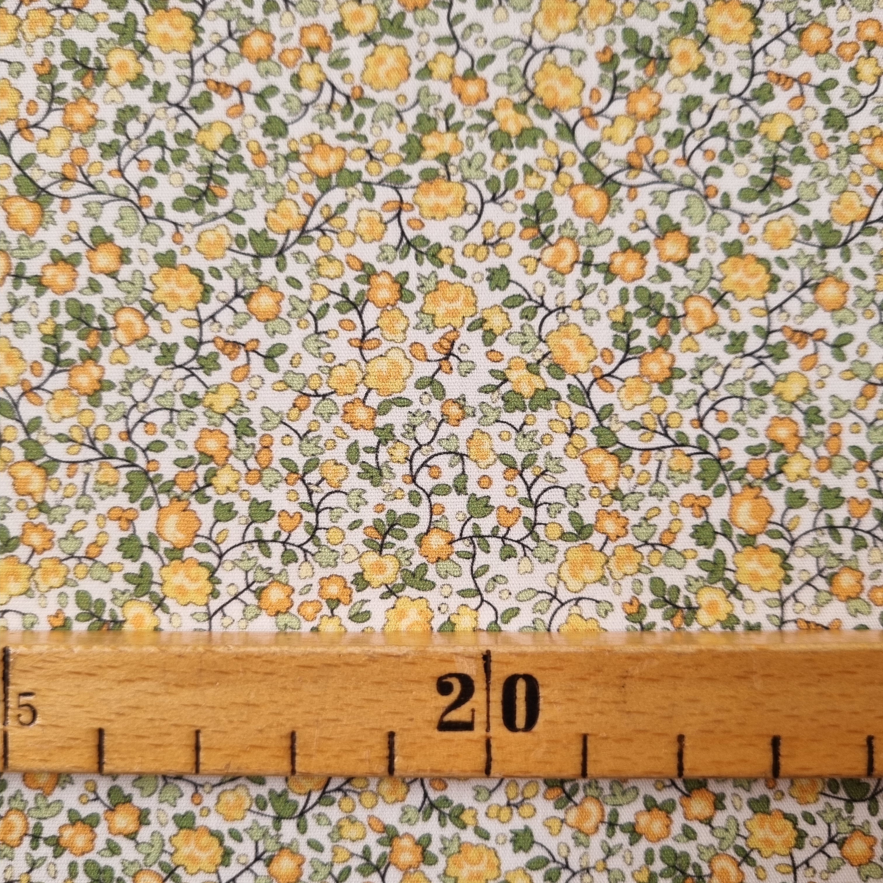 Mille Fleur gelbgrün/weiß Webstoff Marin & Carbonell Malu - Stoffhaus