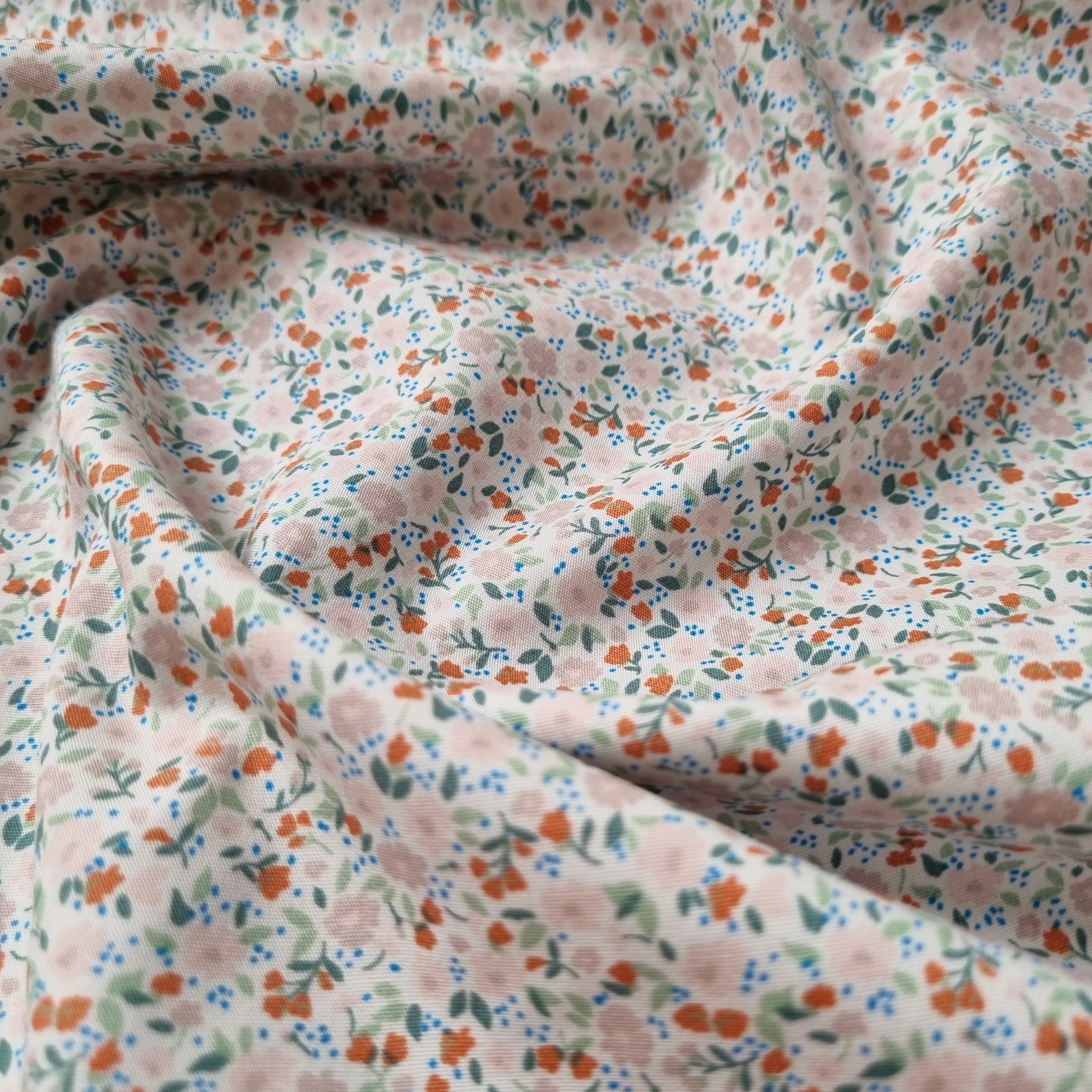 Mille Fleur rosa/weiß Webstoff Marin & Carbonell Malu - Stoffhaus