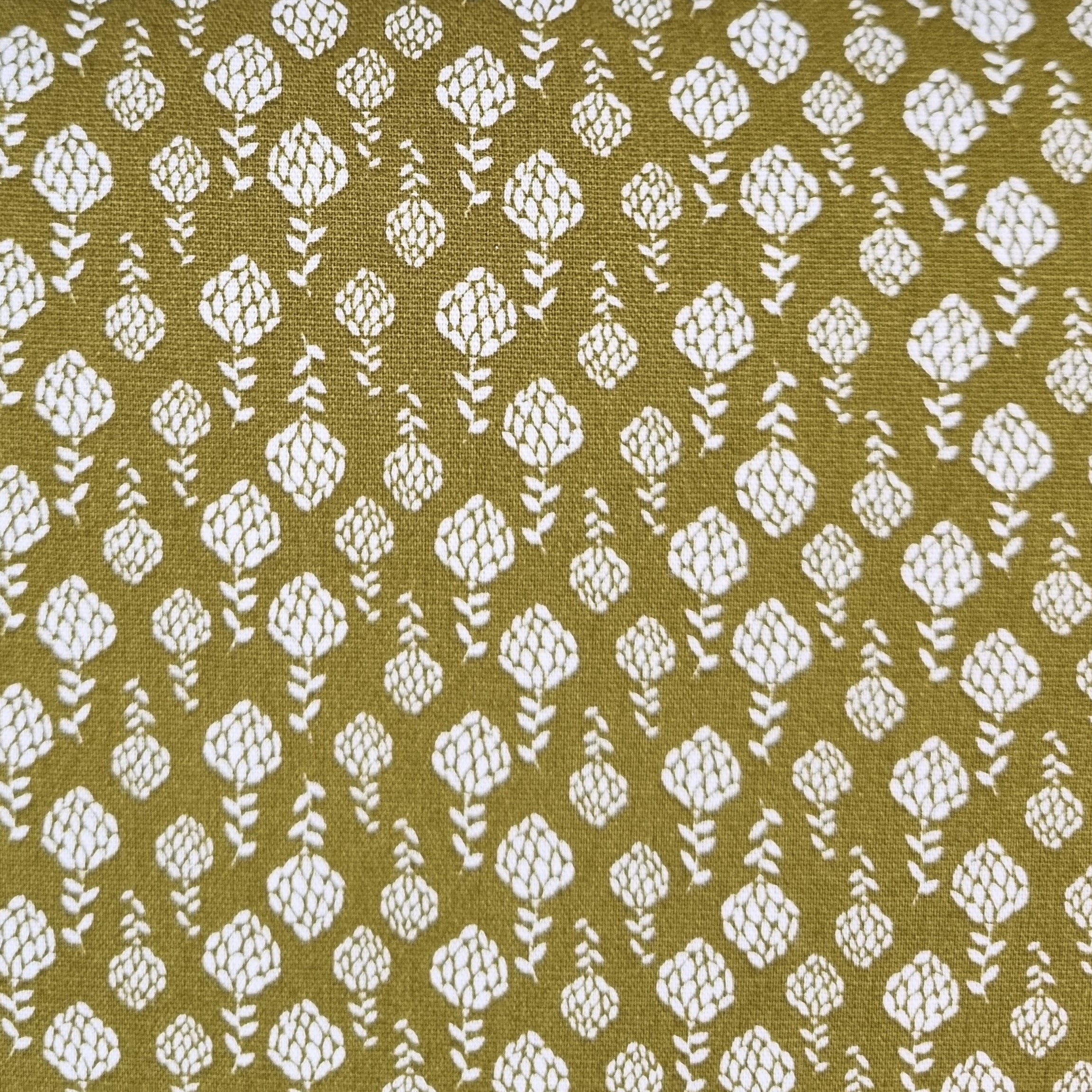 Minimuster olivgrün/weiß Webstoff Malu Stoffhaus Früchte Malu - Stoffhaus