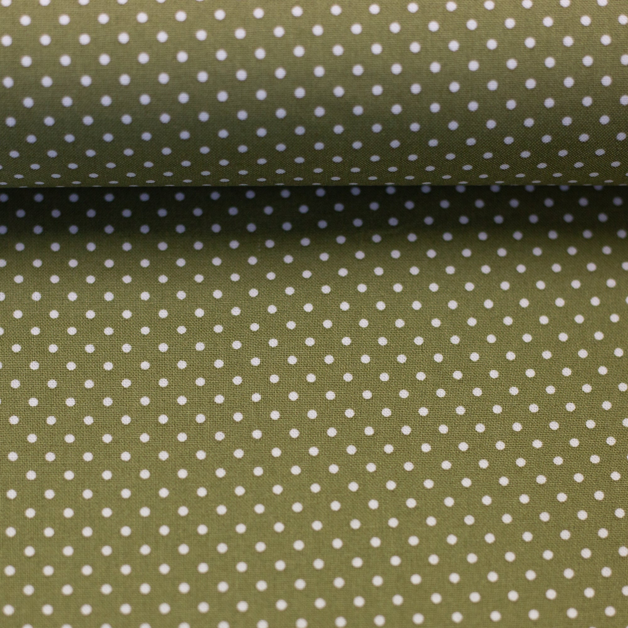 Minipünktchen Baumwolle div.Farben beschichtet Malu Stoffhaus heugrün Malu - Stoffhaus