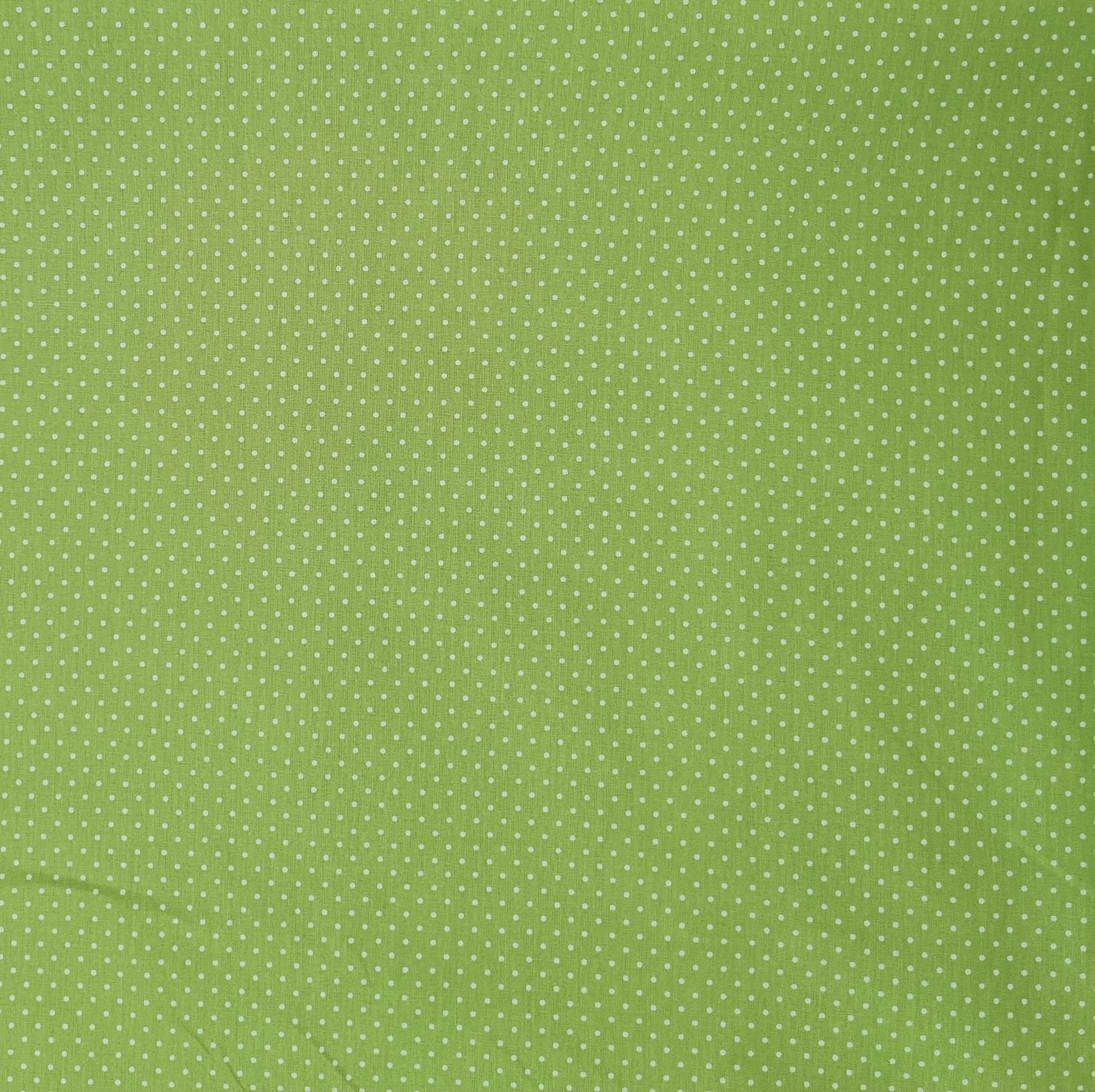 Minipünktchen beschichtete Baumwolle viele Farben beschichtet Malu Stoffhaus grasgrün Malu - Stoffhaus