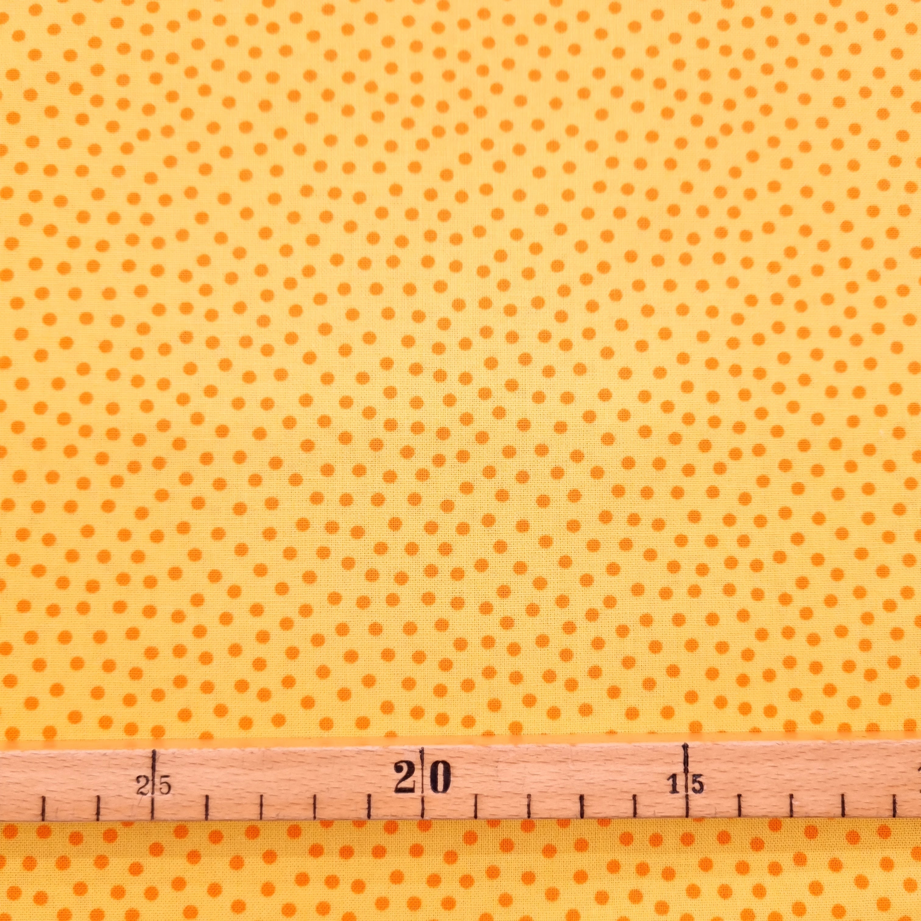 Minipünktchen gelb/orange Westfalenstoffe Webstoff Westfalenstoffe Malu - Stoffhaus