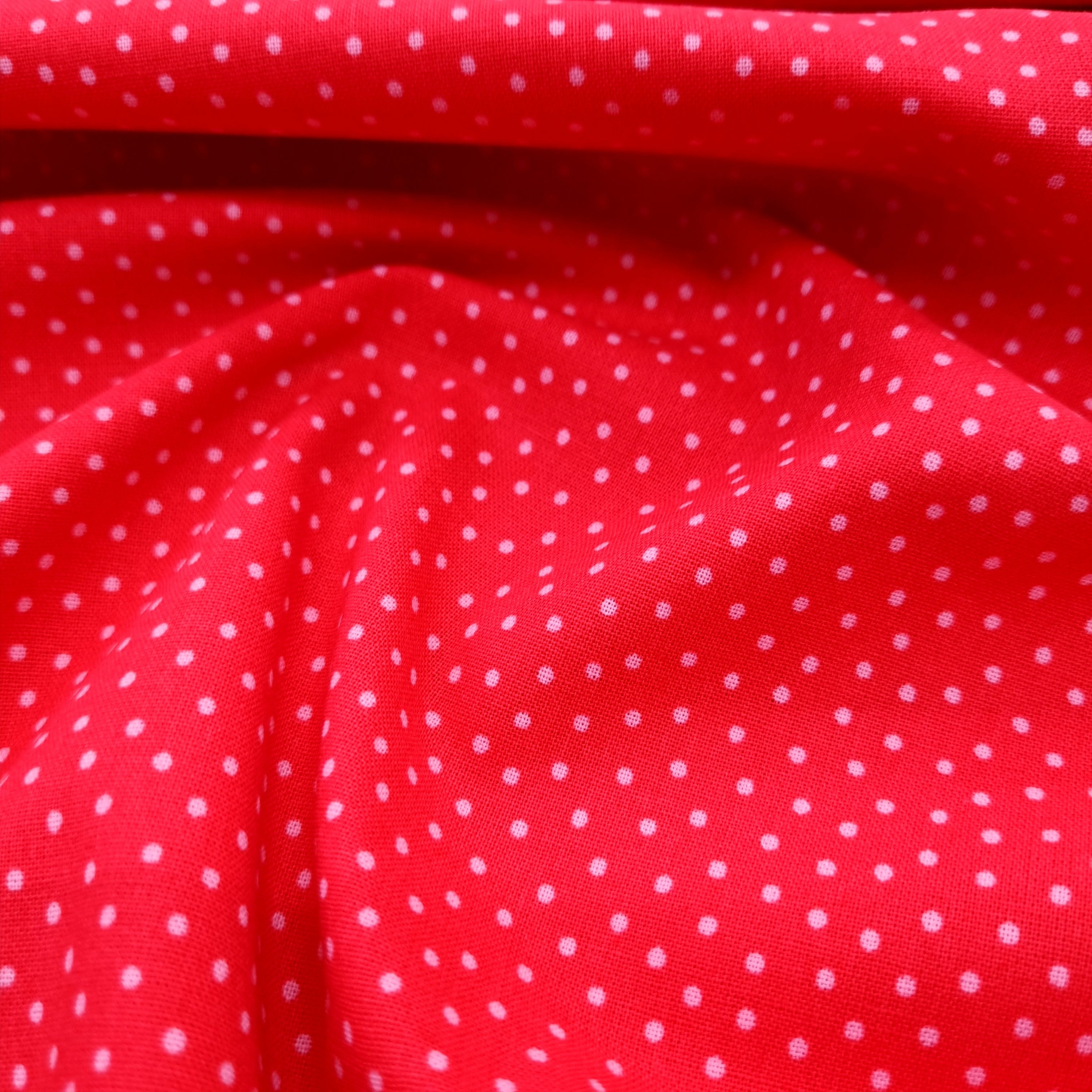 Minipünktchen rot/rosa Westfalenstoffe Webstoff Westfalenstoffe Malu - Stoffhaus