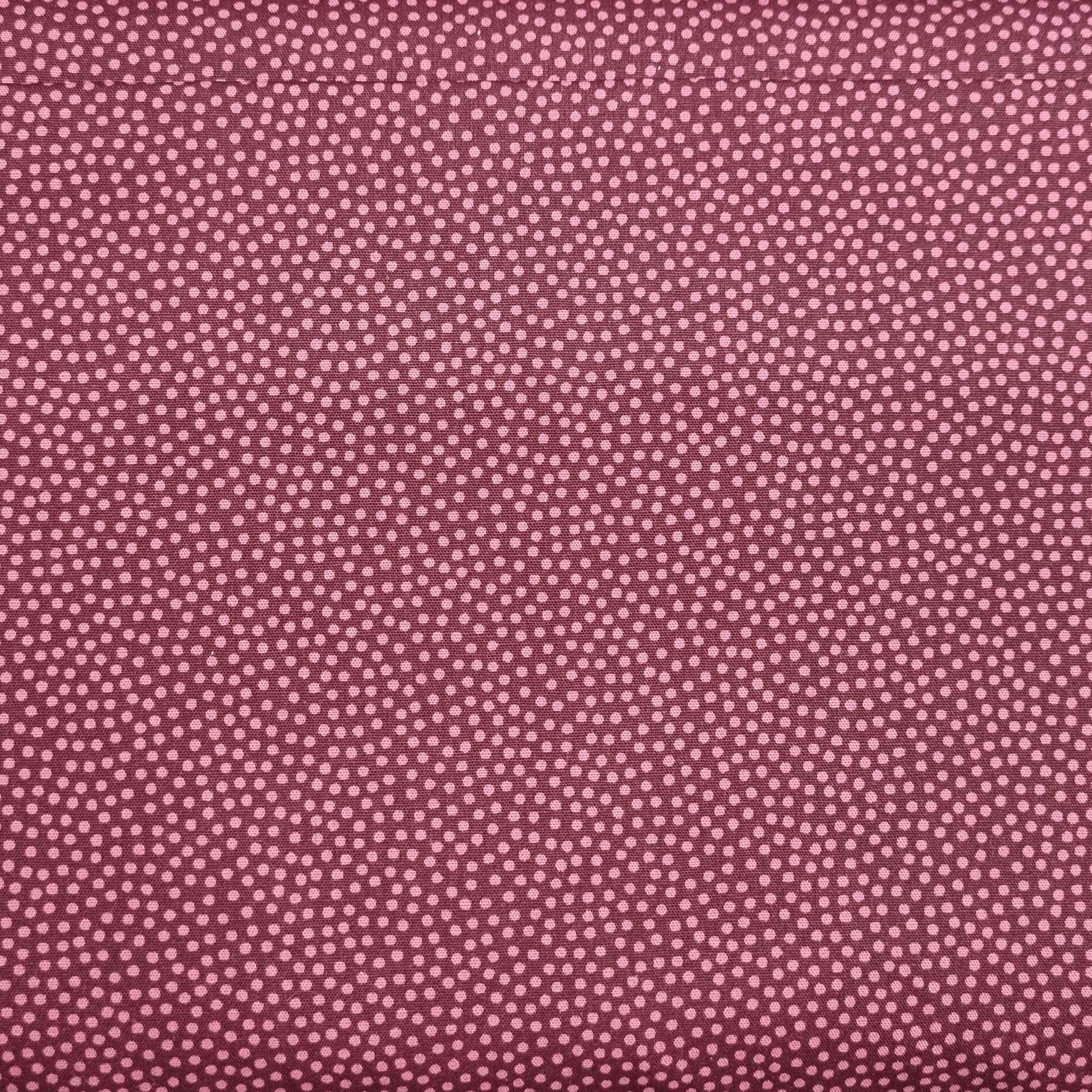 Minipünktchen viele Farben Webstoff, neu Malu Stoffhaus Bordeaux Malu - Stoffhaus