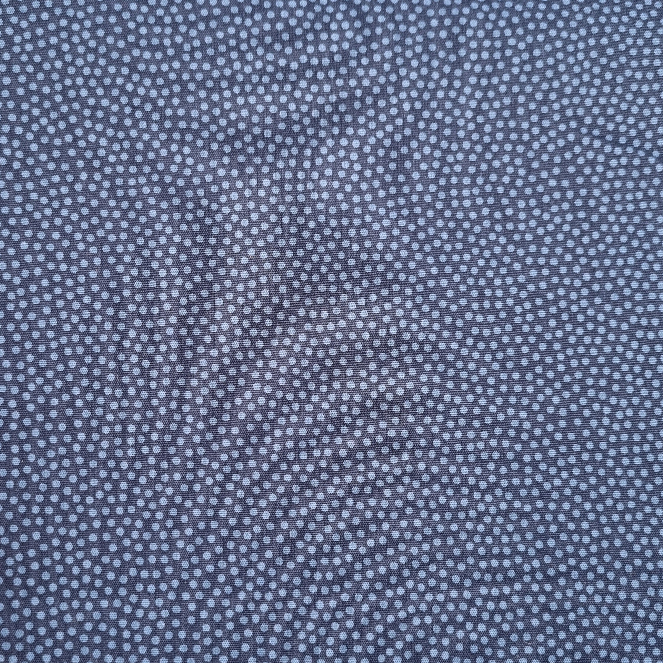 Minipünktchen viele Farben Webstoff, neu Malu Stoffhaus dunkelblau Malu - Stoffhaus