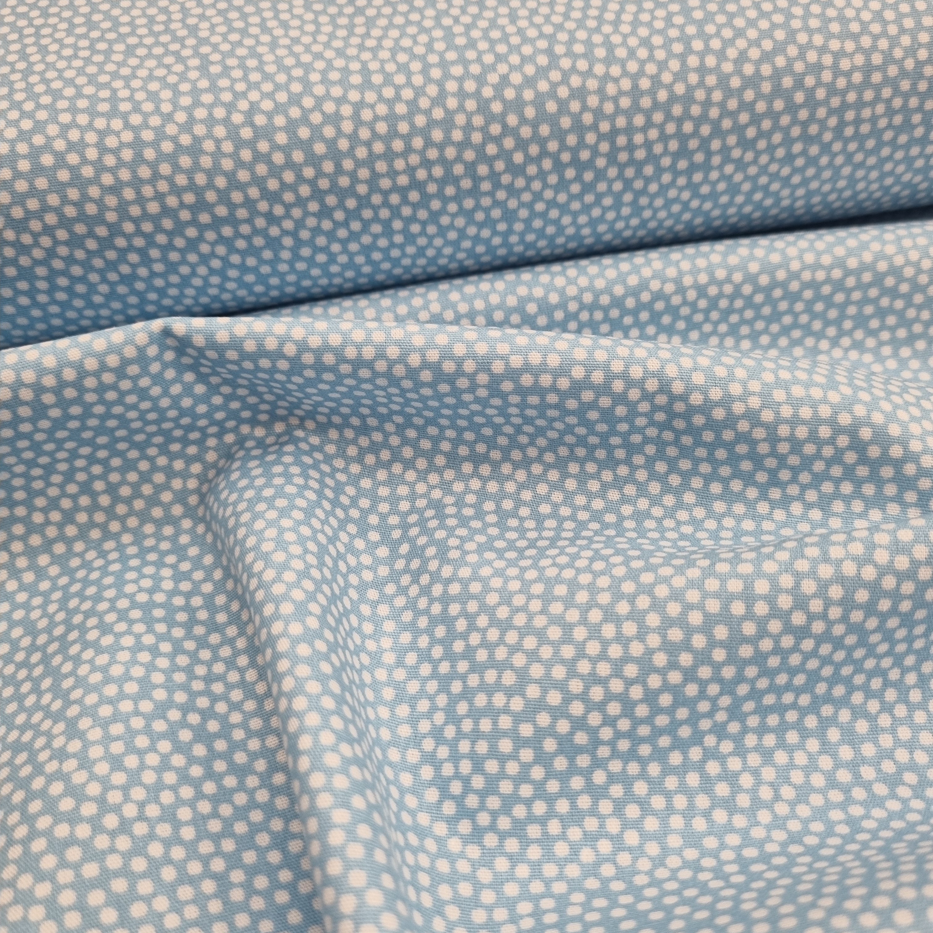 Minipünktchen viele Farben Webstoff, neu Swafing babyblau Malu - Stoffhaus