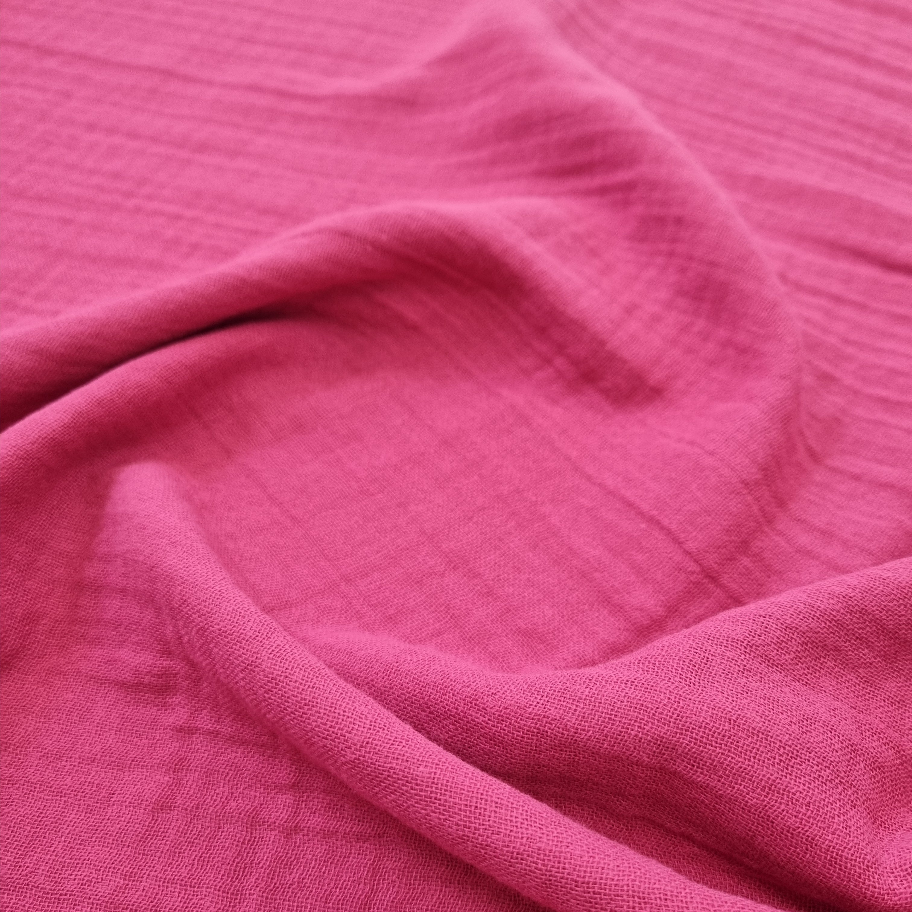 Musselin uni verschiedene Farben Musselin, neu Swafing pink18-2326 Malu - Stoffhaus