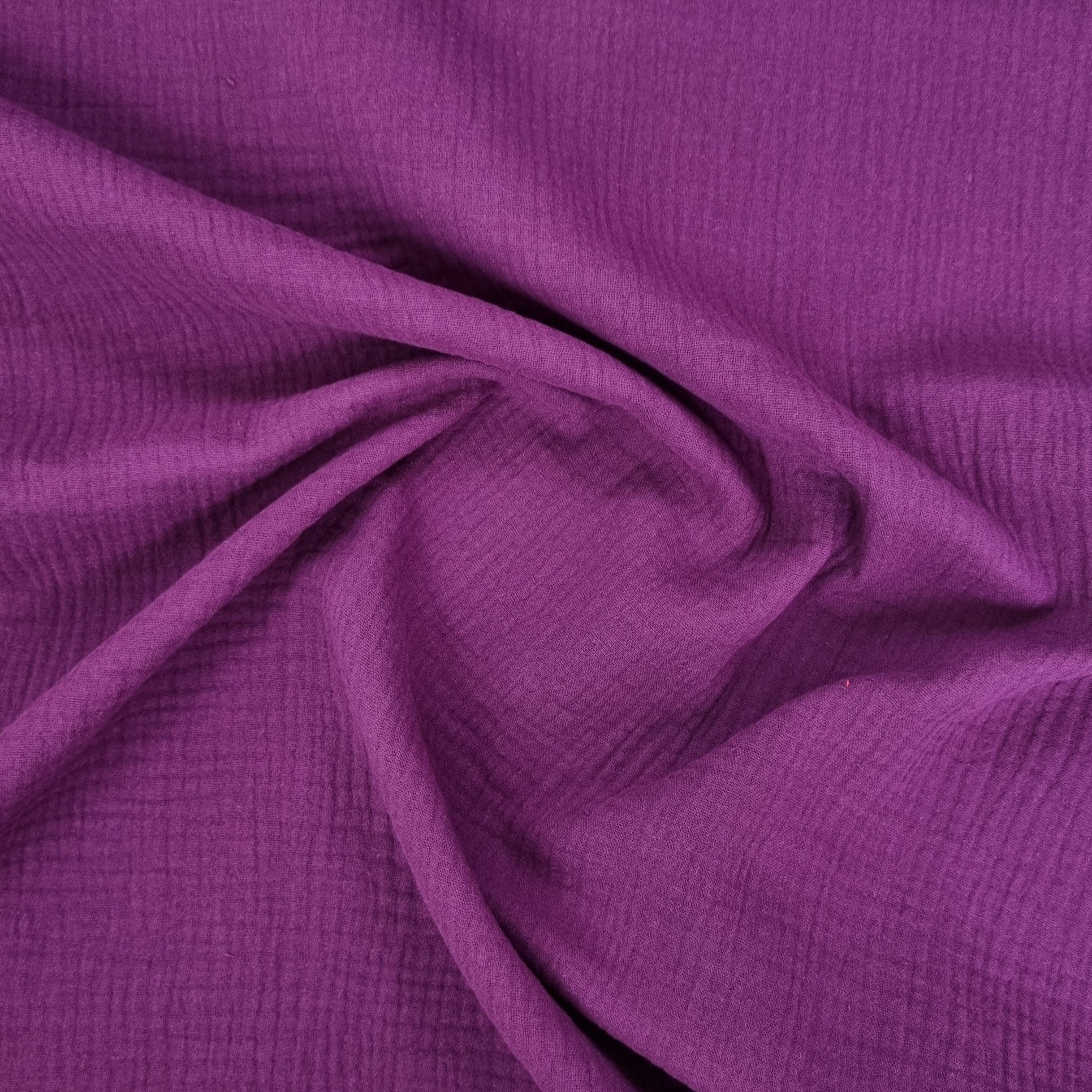 Musselin uni viele Farben Musselin, neu Malu Stoffhaus - Nähschule - Atelier bordeaux 938 Malu - Stoffhaus