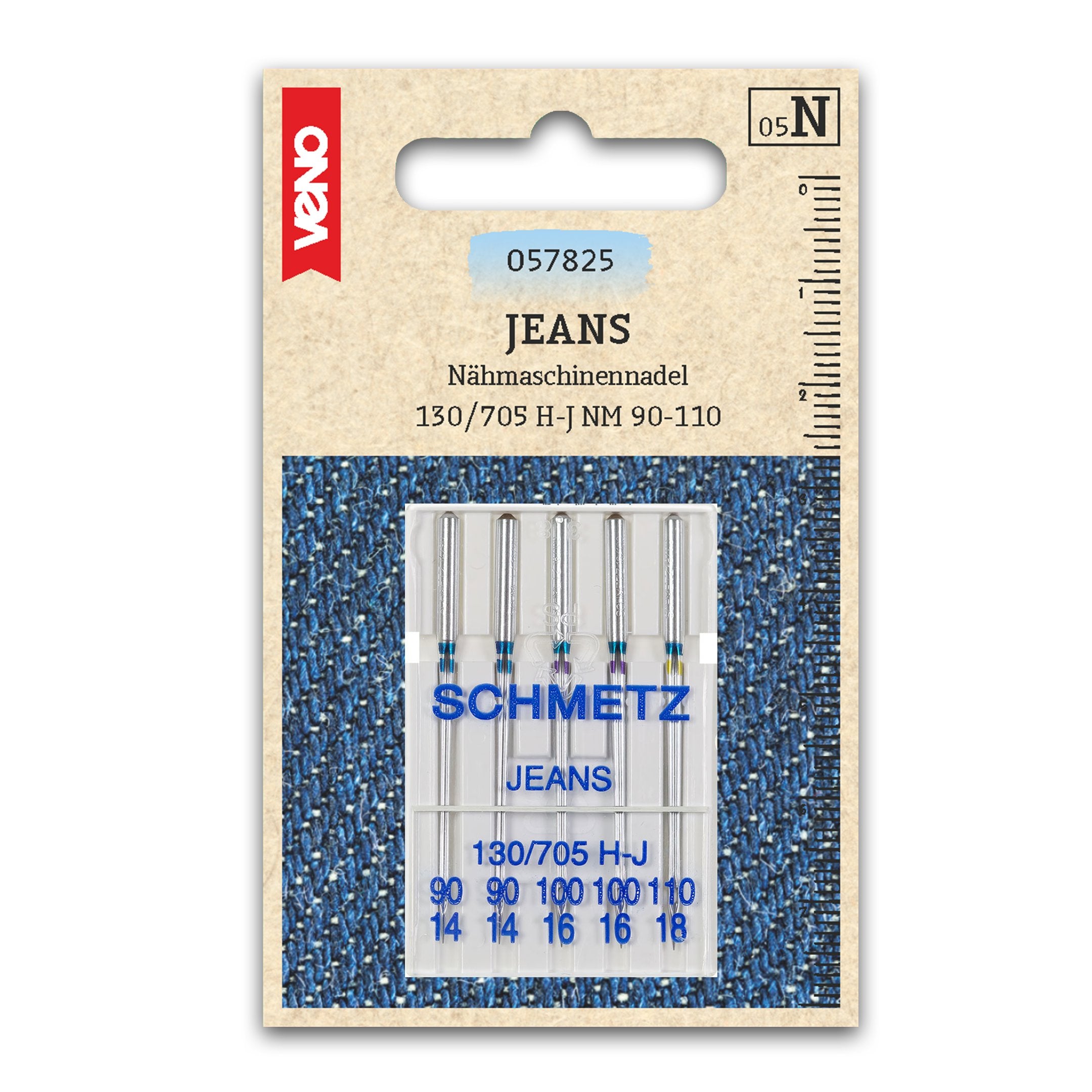 Nähmaschinennadeln 130/705 Jeans 90 - 110 Nadeln VENO Malu - Stoffhaus