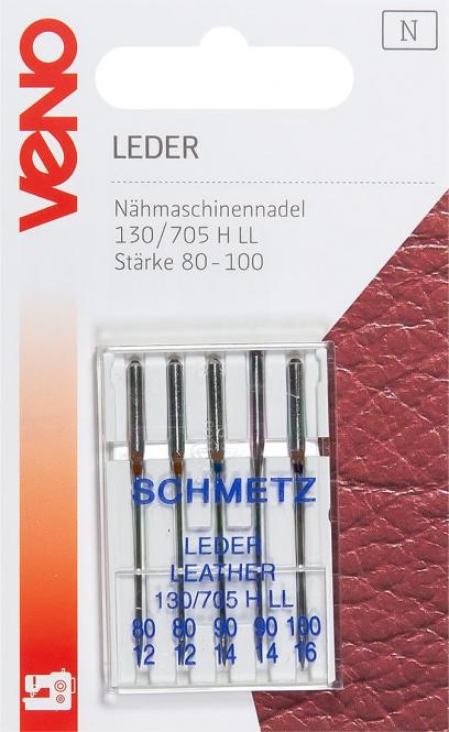 Nähmaschinennadeln 130/705 Leder 80-100 VENO Malu - Stoffhaus