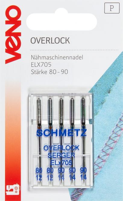 Nähmaschinennadeln Overlock ELX705 80-90 VENO Malu - Stoffhaus