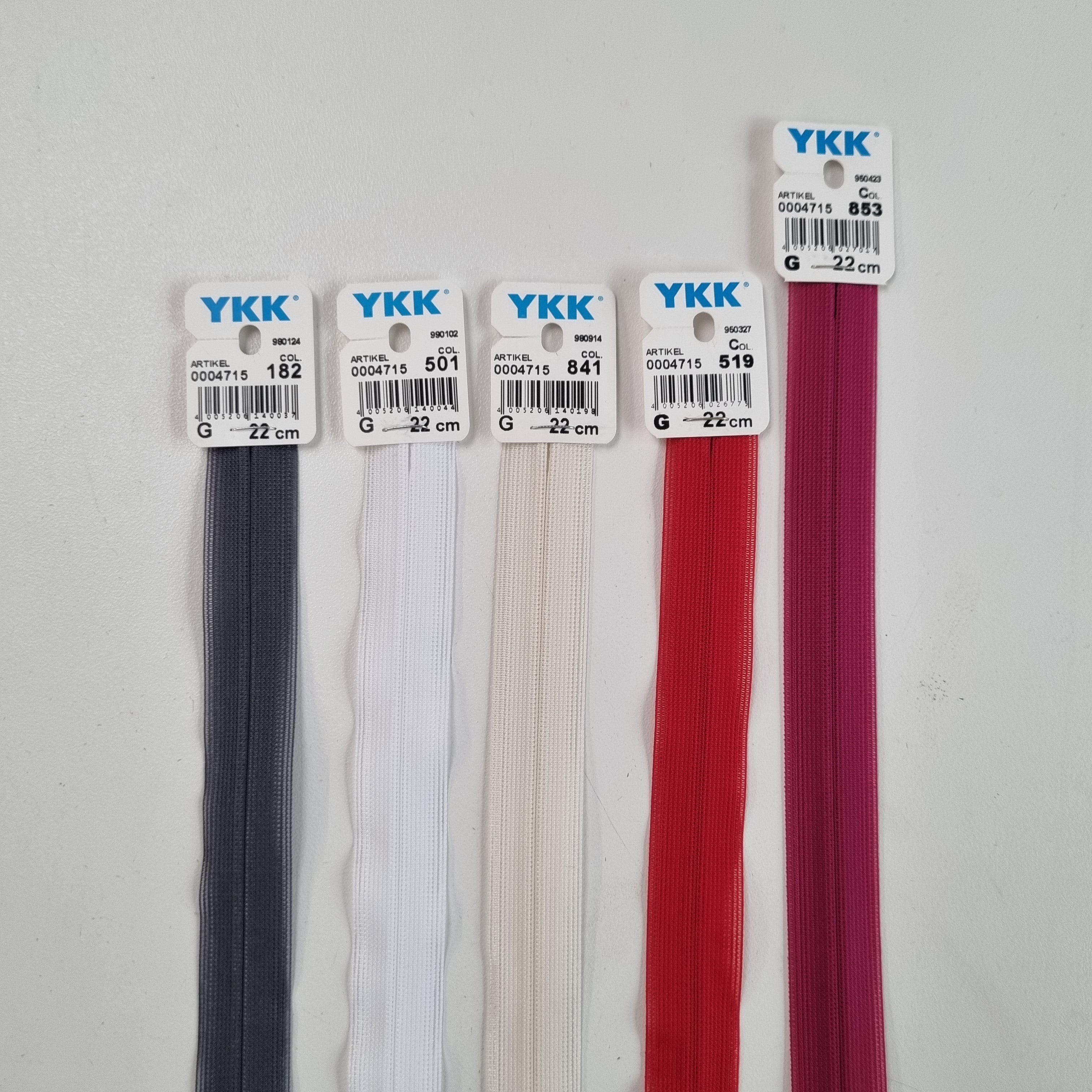 Nahtverdeckt nicht teilbar 2mm bordeauxviolett Reißverschlüsse YKK Malu - Stoffhaus