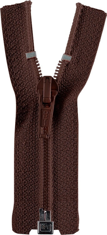 Opti dunkelbraun 881 Spirale teilbar 5mm Jackenreißverschluß Reißverschlüsse Opti Malu - Stoffhaus