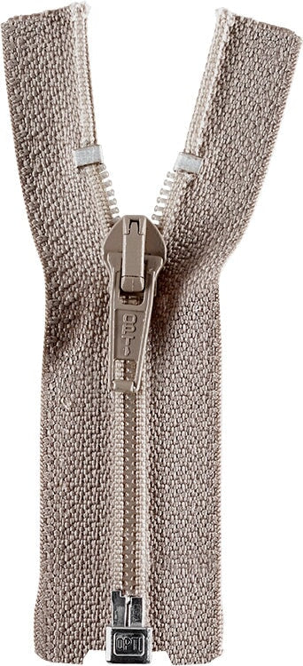 Opti hellgrau 004 Spirale teilbar 5mm Jackenreißverschluß Reißverschlüsse Opti Malu - Stoffhaus