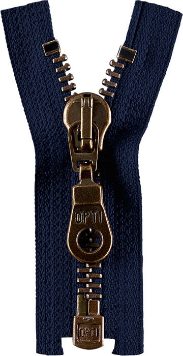 Opti metall Jackenreißverschluß teilbar 5mm dunkelblau 210 Reißverschlüsse Opti Malu - Stoffhaus