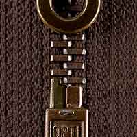 Opti metall Jackenreißverschluß teilbar 5mm dunkelbraun 881 Reißverschlüsse Opti Malu - Stoffhaus