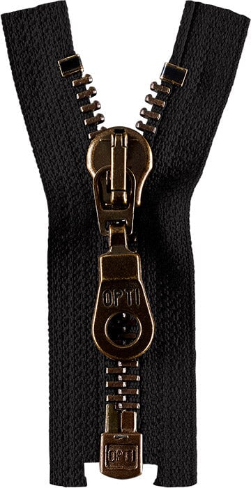 Opti metall Jackenreißverschluß teilbar 5mm schwarz 000 Reißverschlüsse Opti Malu - Stoffhaus