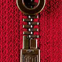 Opti metall rot 722 Jackenreißverschluß teilbar 5mm Reißverschlüsse Opti Malu - Stoffhaus