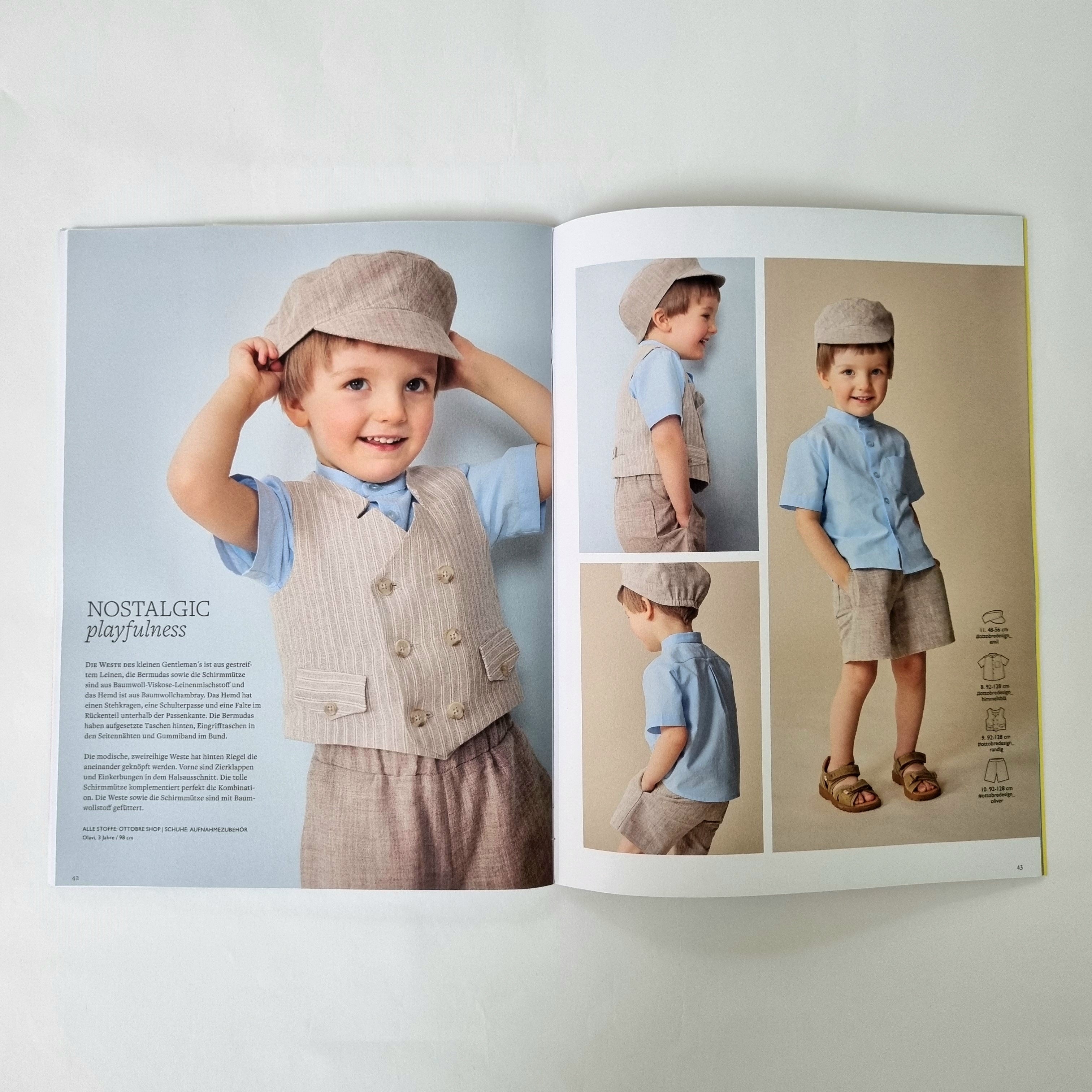 Ottobre Kids Sommer 3/2024 Magazin, neu Ottobre Malu - Stoffhaus