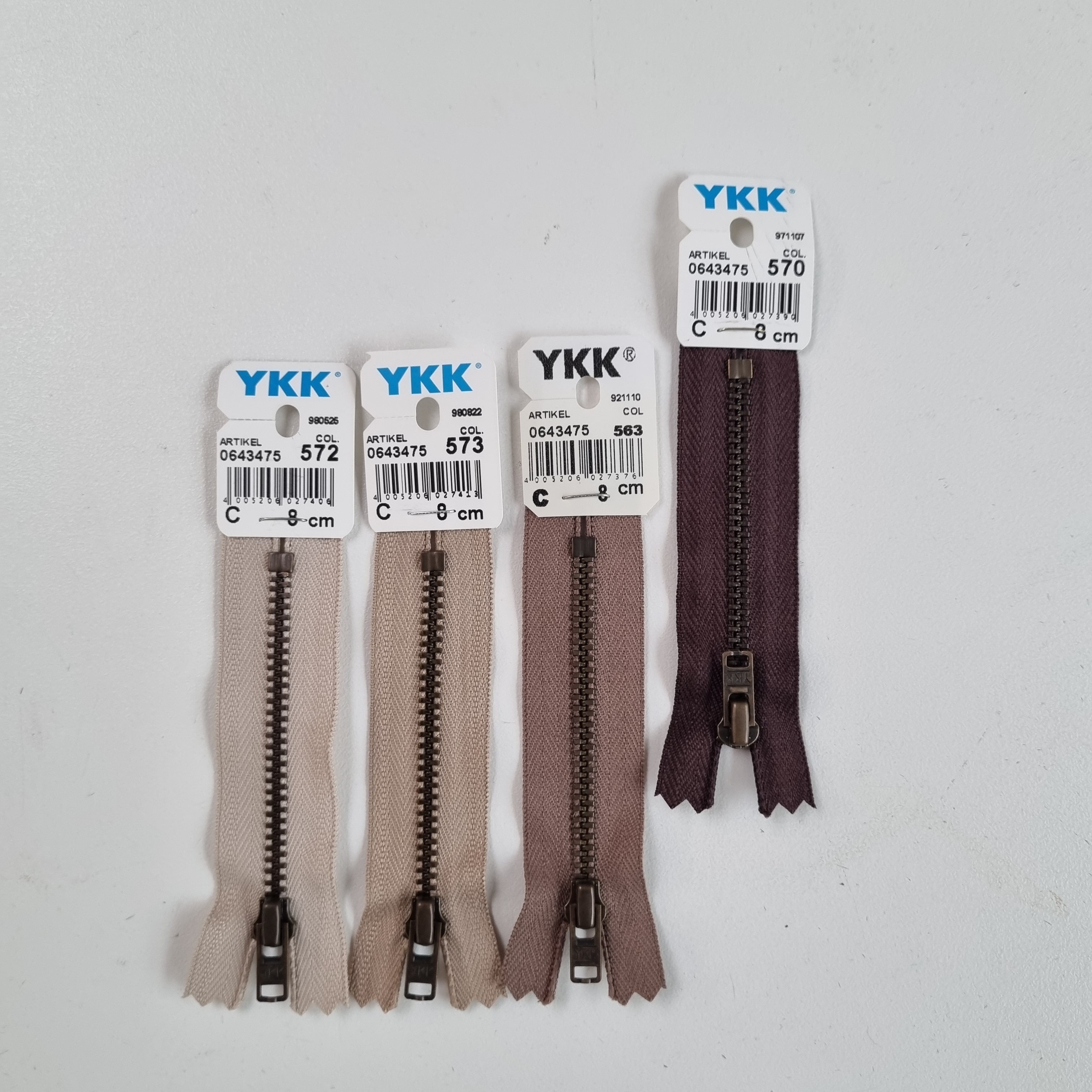 palisander Metall antik gold nicht teilbar 3mm Reißverschlüsse YKK Malu - Stoffhaus