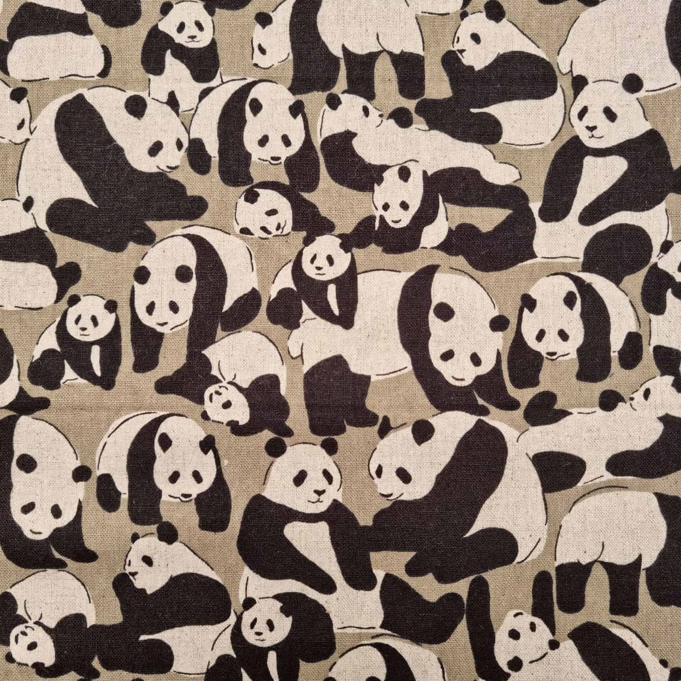 Pandabären auf Canvas Canvas Sevenberry Malu - Stoffhaus