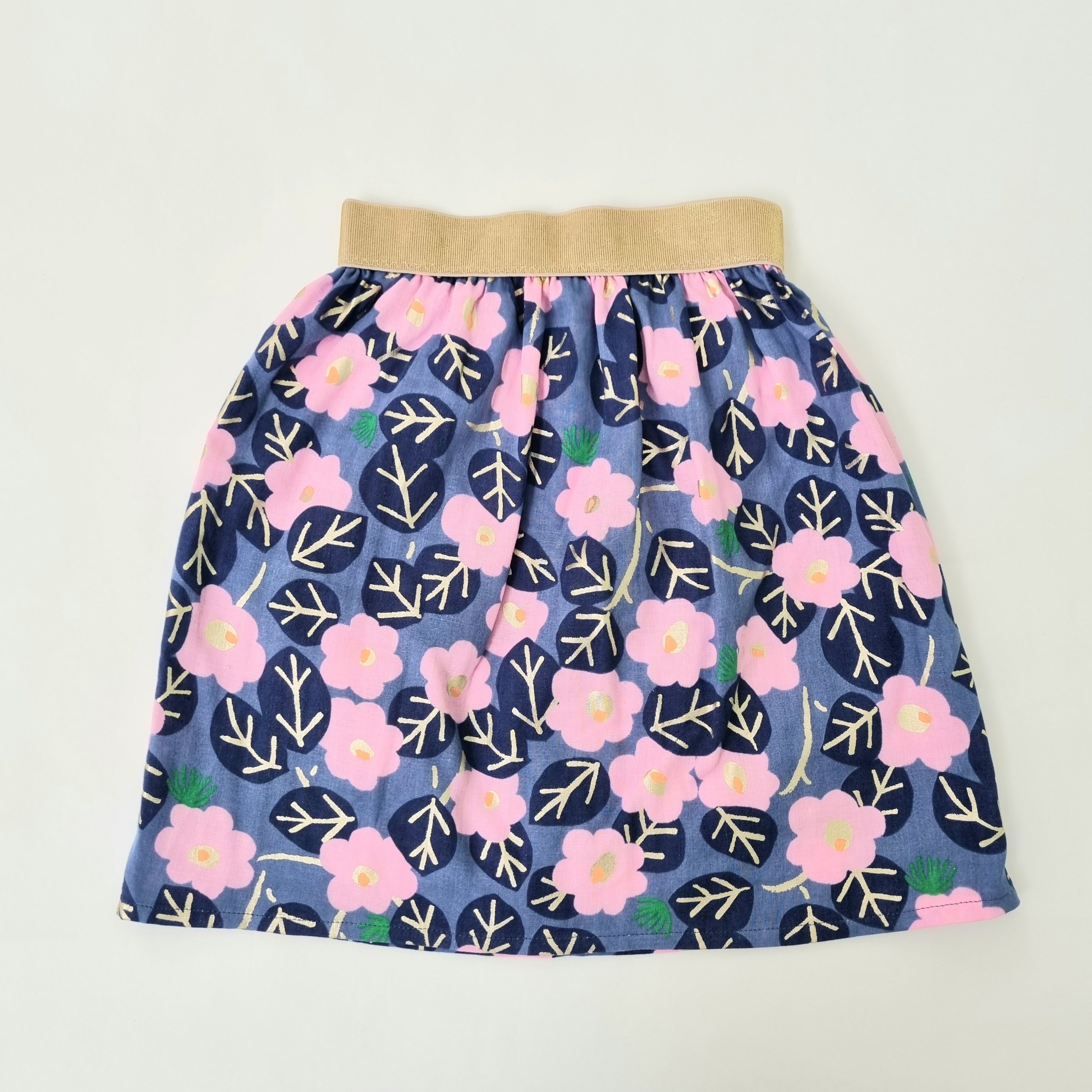 Paperbagrock Musselin Blume Rock Ferienkinder Malu - Stoffhaus